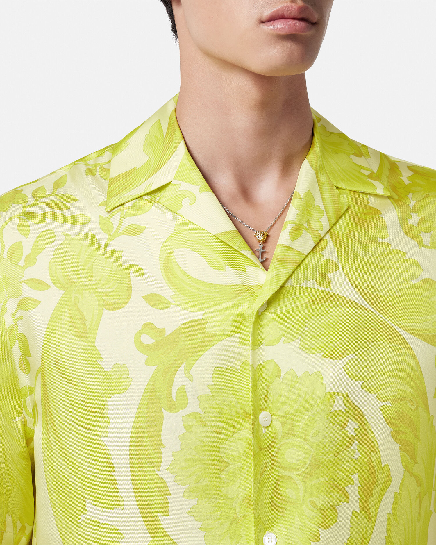 Yellow hotsell versace shirt