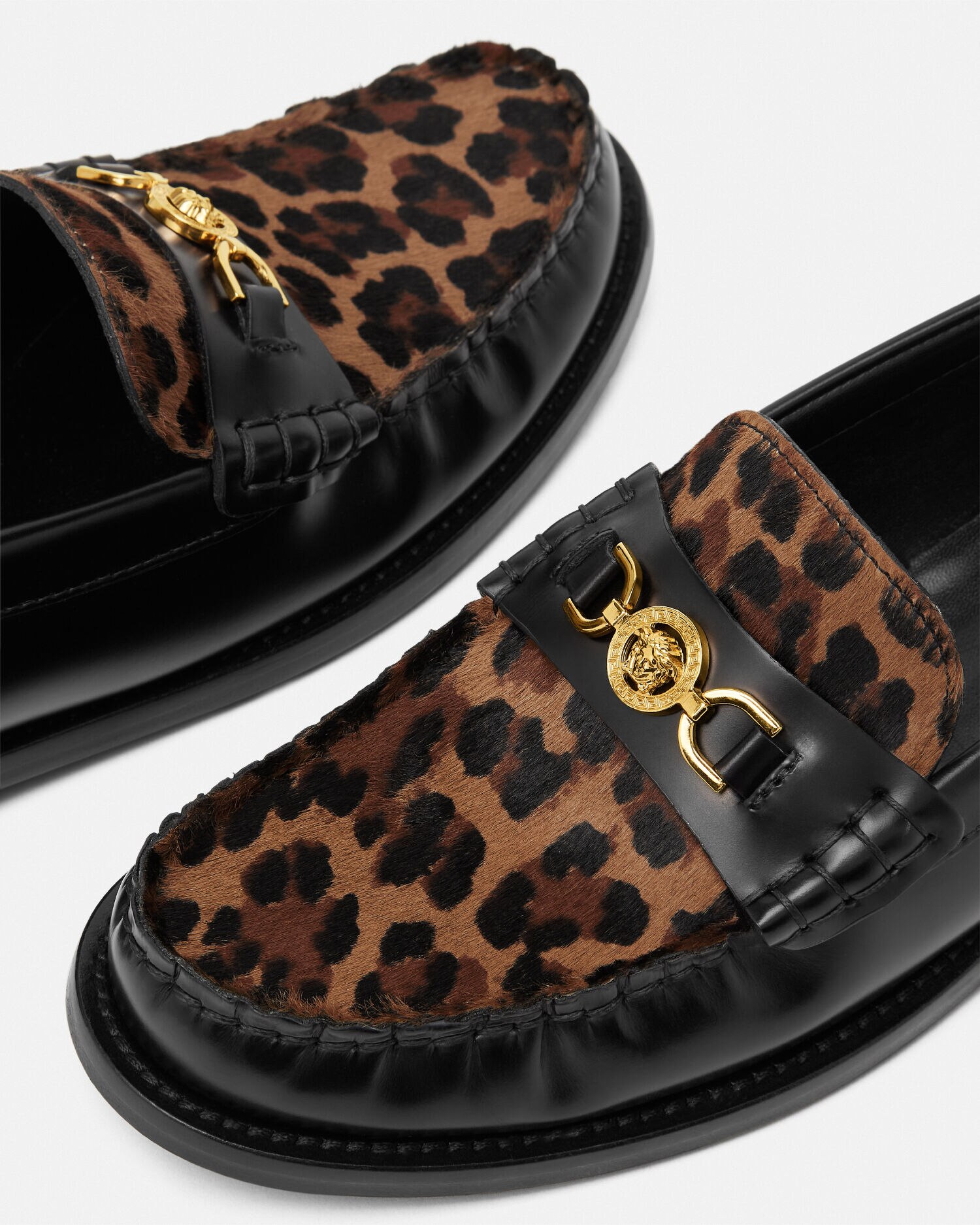 Leopard Medusa 95 mocassini Animalier VERSACE IT