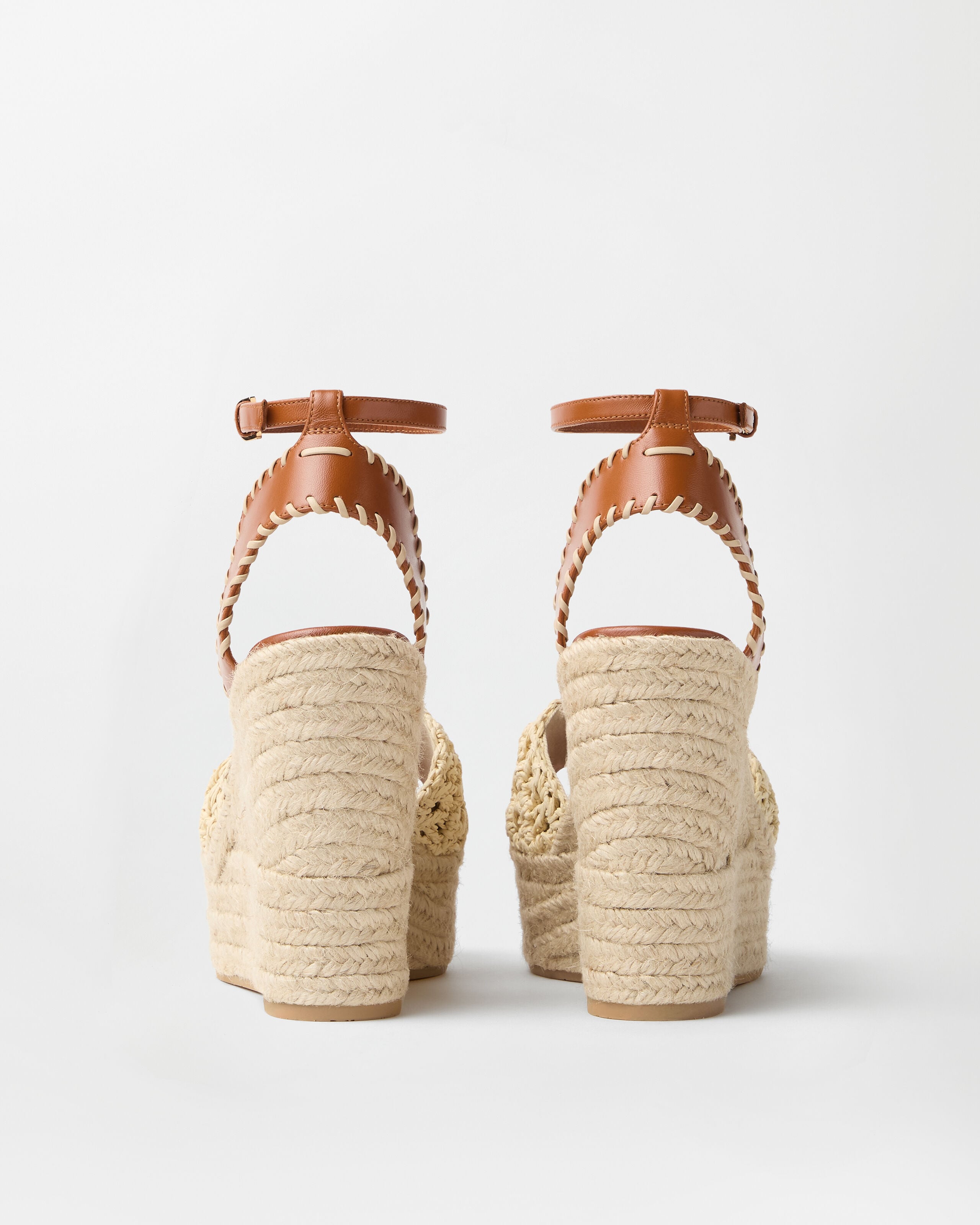 La Medusa Nappa Wedge Sandals 120 mm
