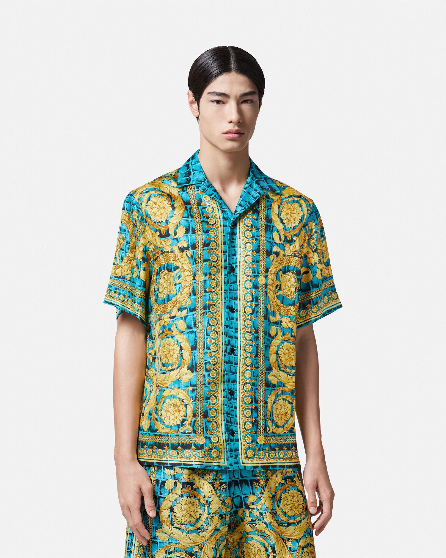 Chemise en soie versace sales
