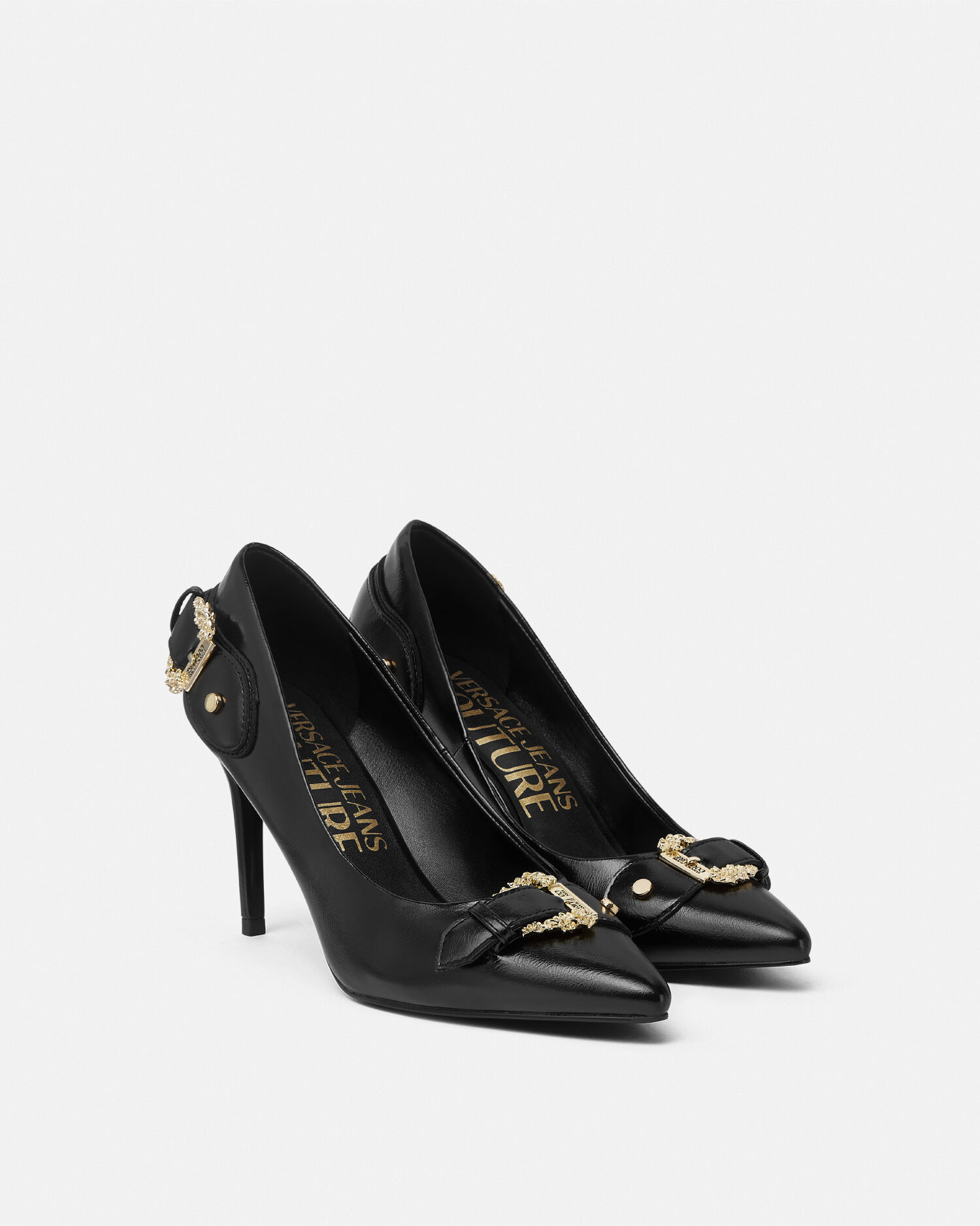 Versace buckle shoes cheap