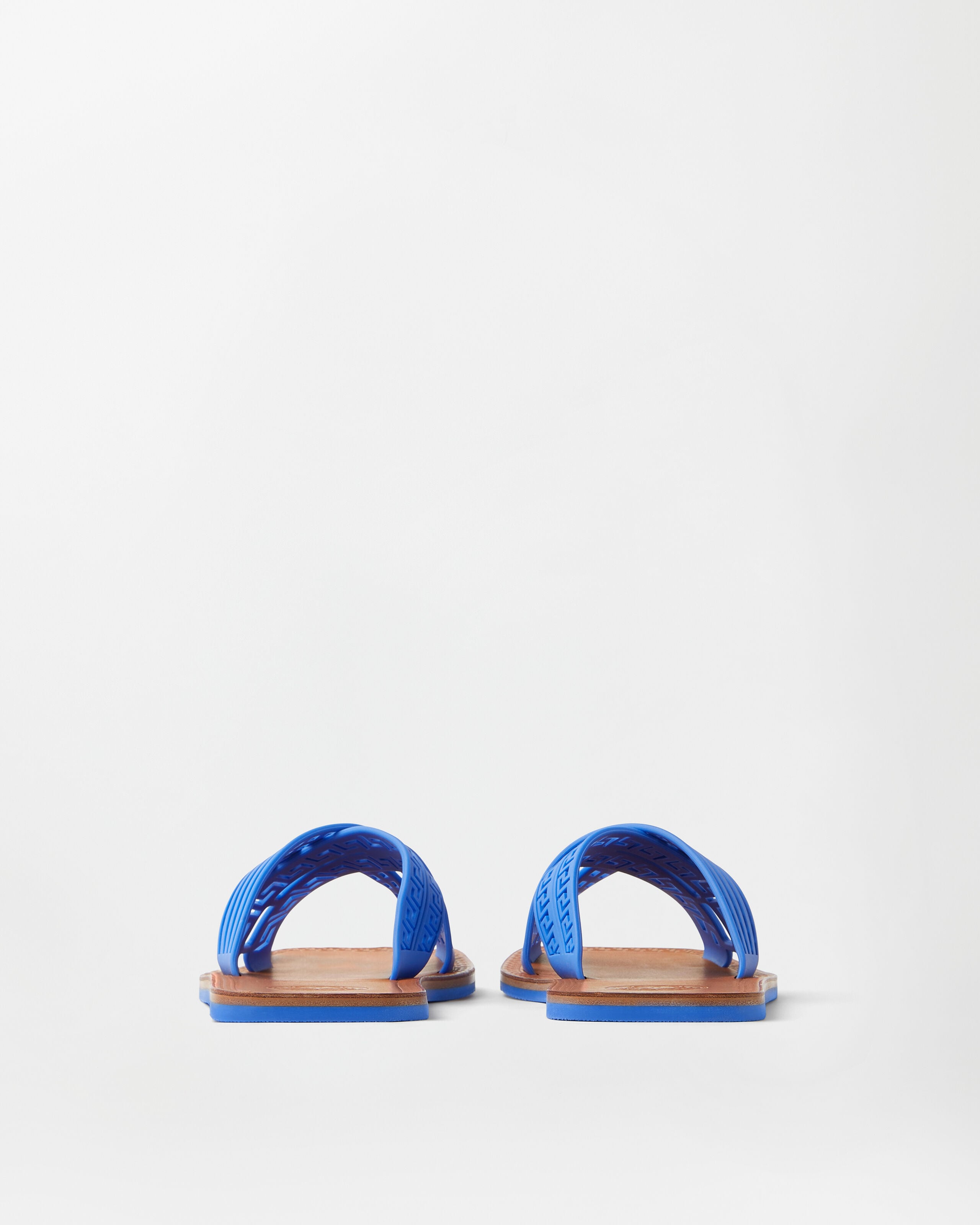 Cancun Rubber Sandals Blue | VERSACE