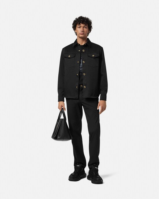 Cotton-Gabardine Overshirt Black 2