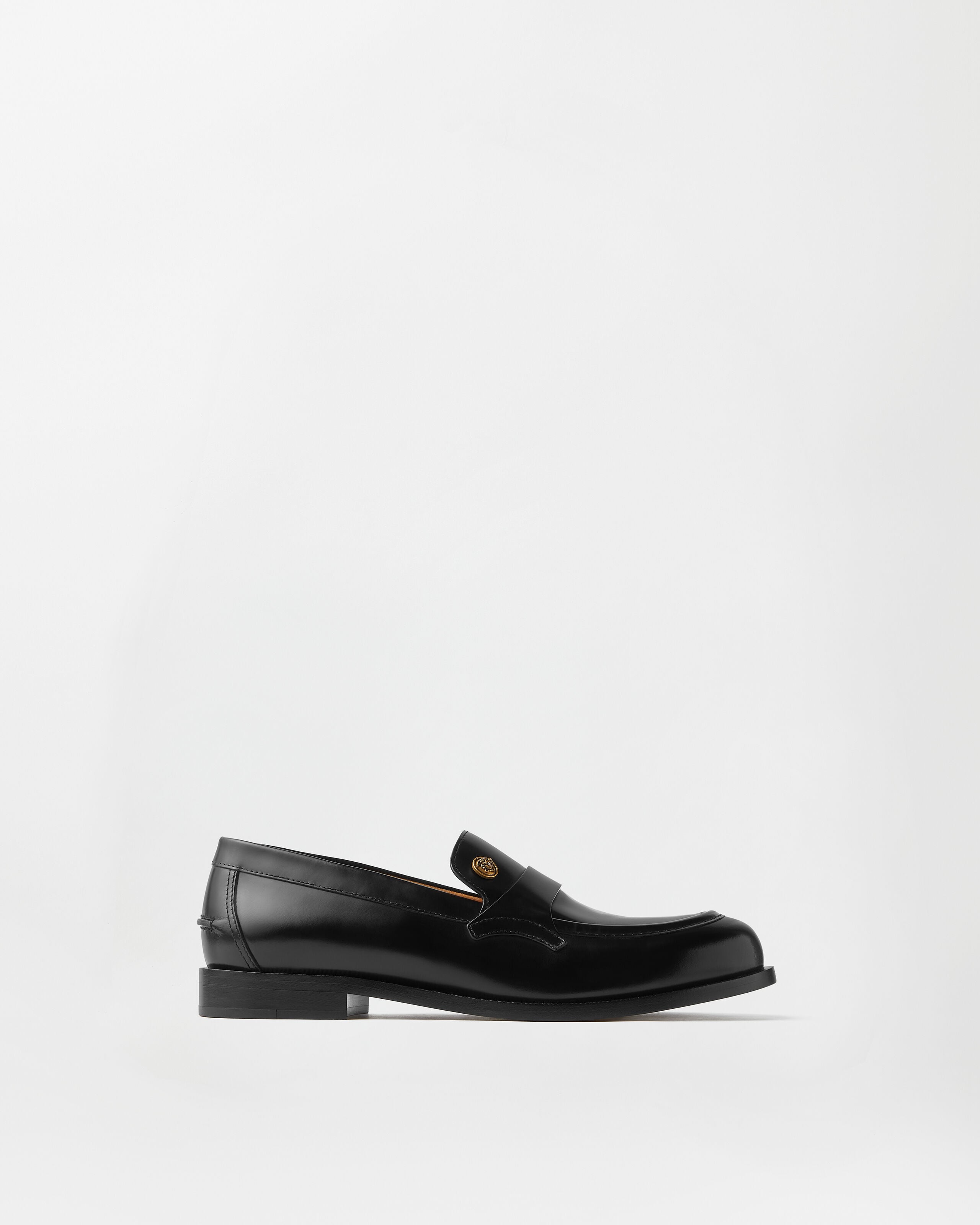 Versace manu leather loafers