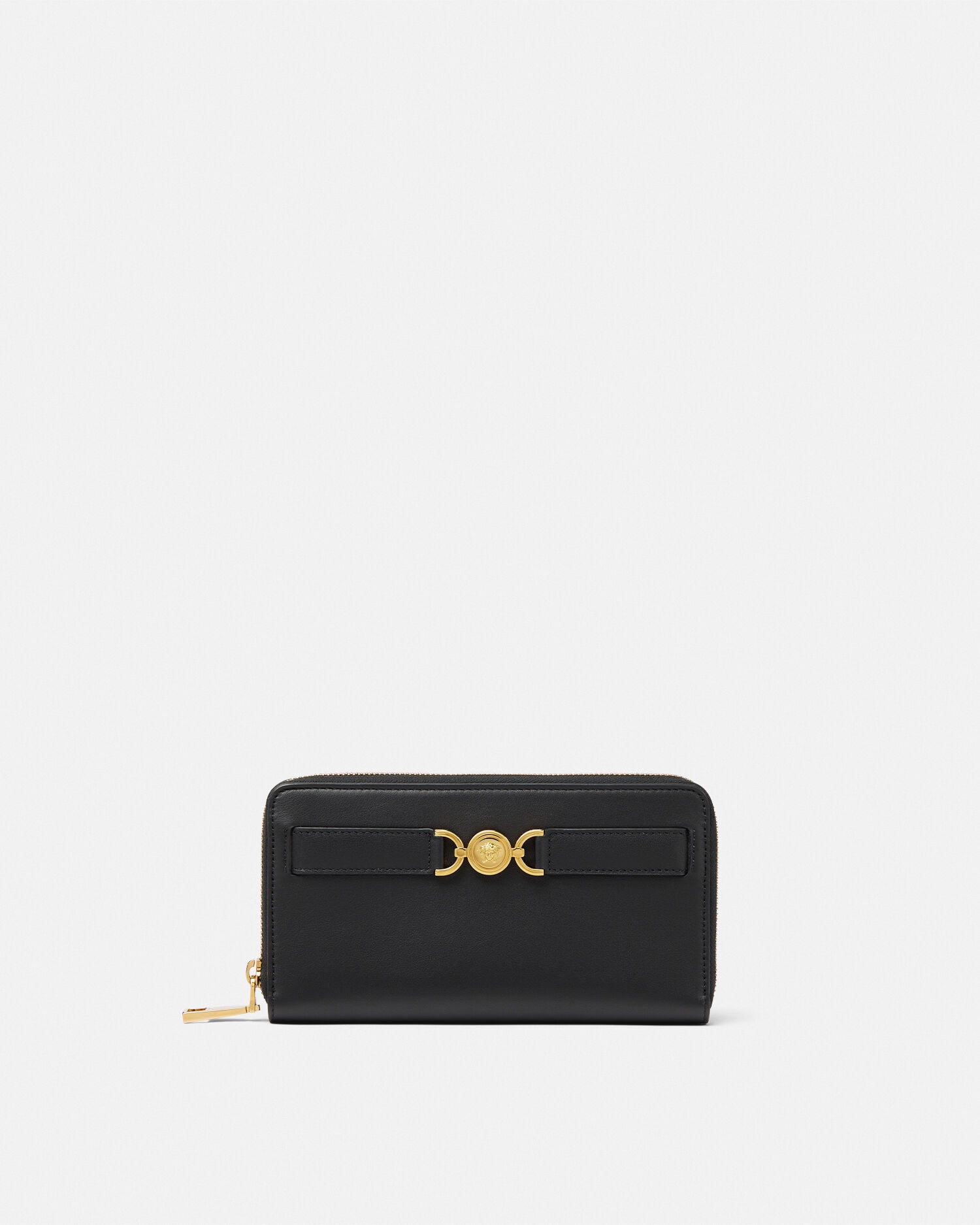 Medusa '95 Leather Wallet Black,Gold | VERSACE US