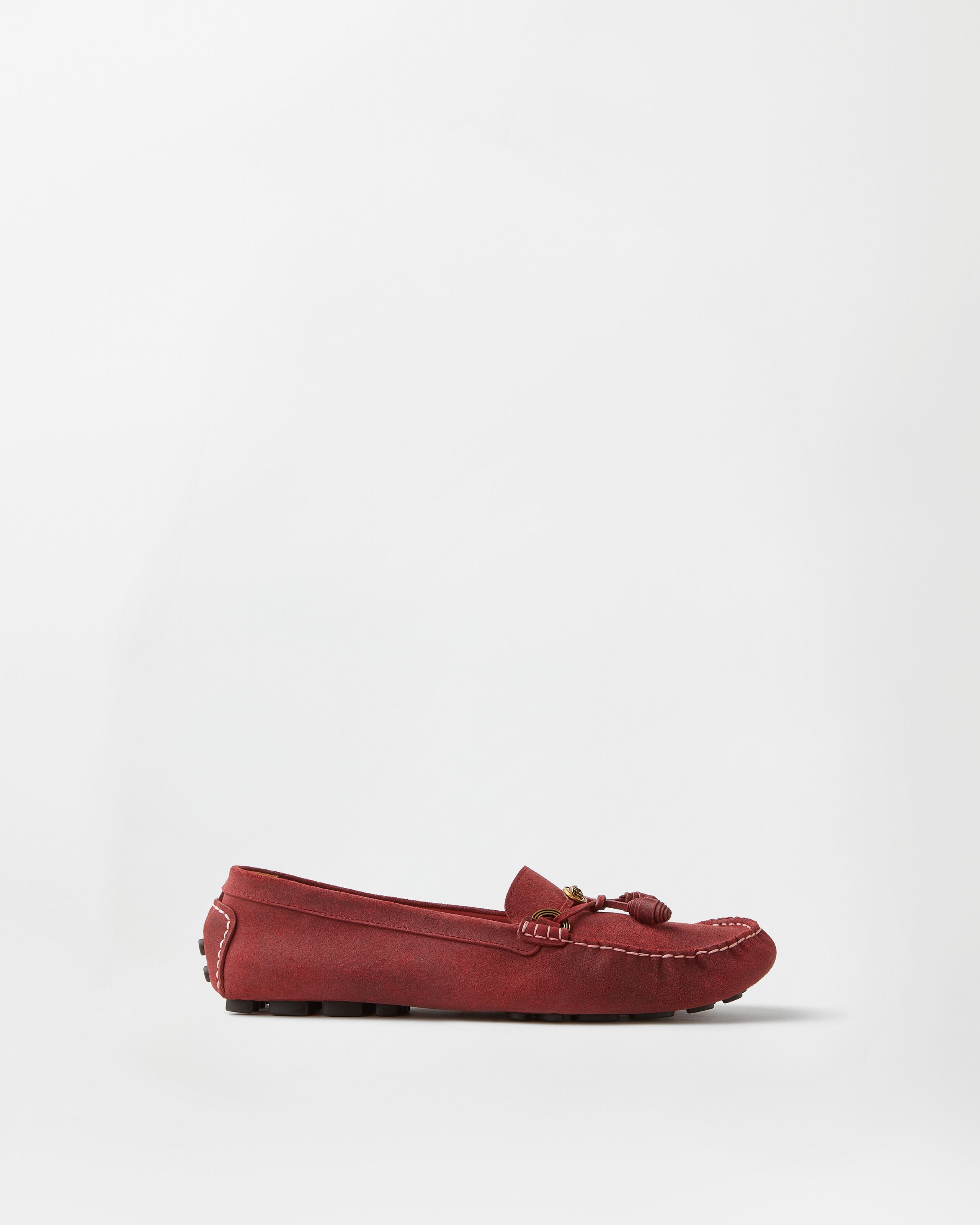 VERSACE ベルサーチ ブラック スエード ローファー Men's Designer Shoes | VERSACE US