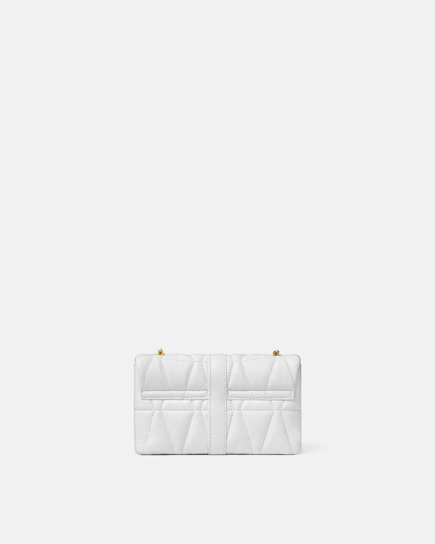 Kleio Quilted Nappa Mini Bag White | VERSACE US