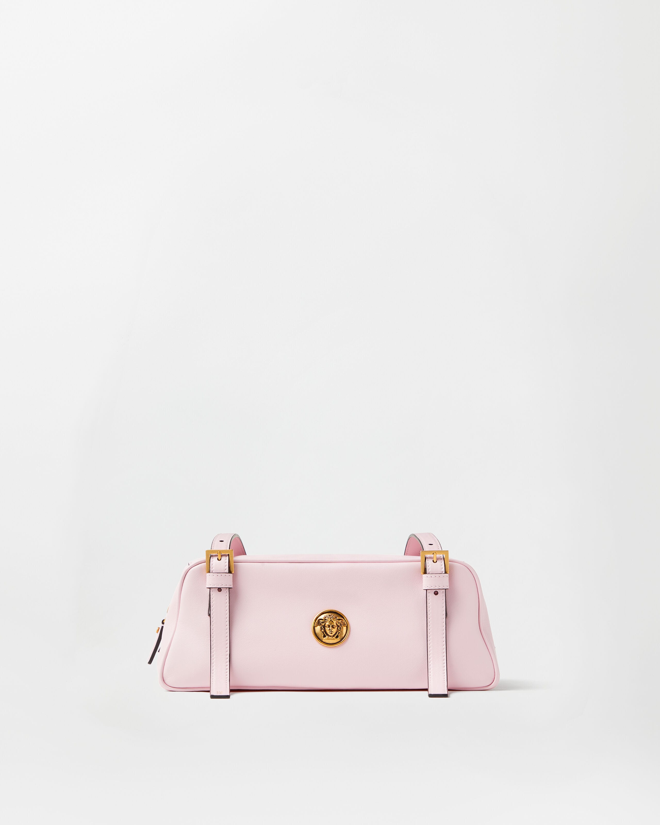 Emblème Nappa Bowling Bag Pink | VERSACE US