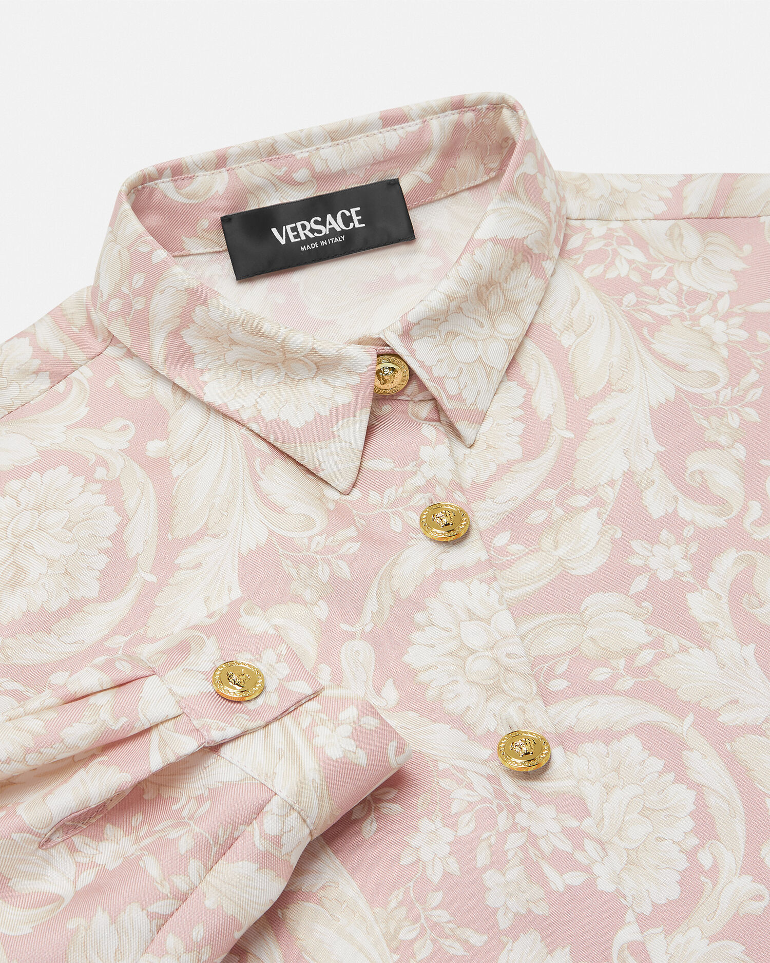 Versace shirt pink cheap