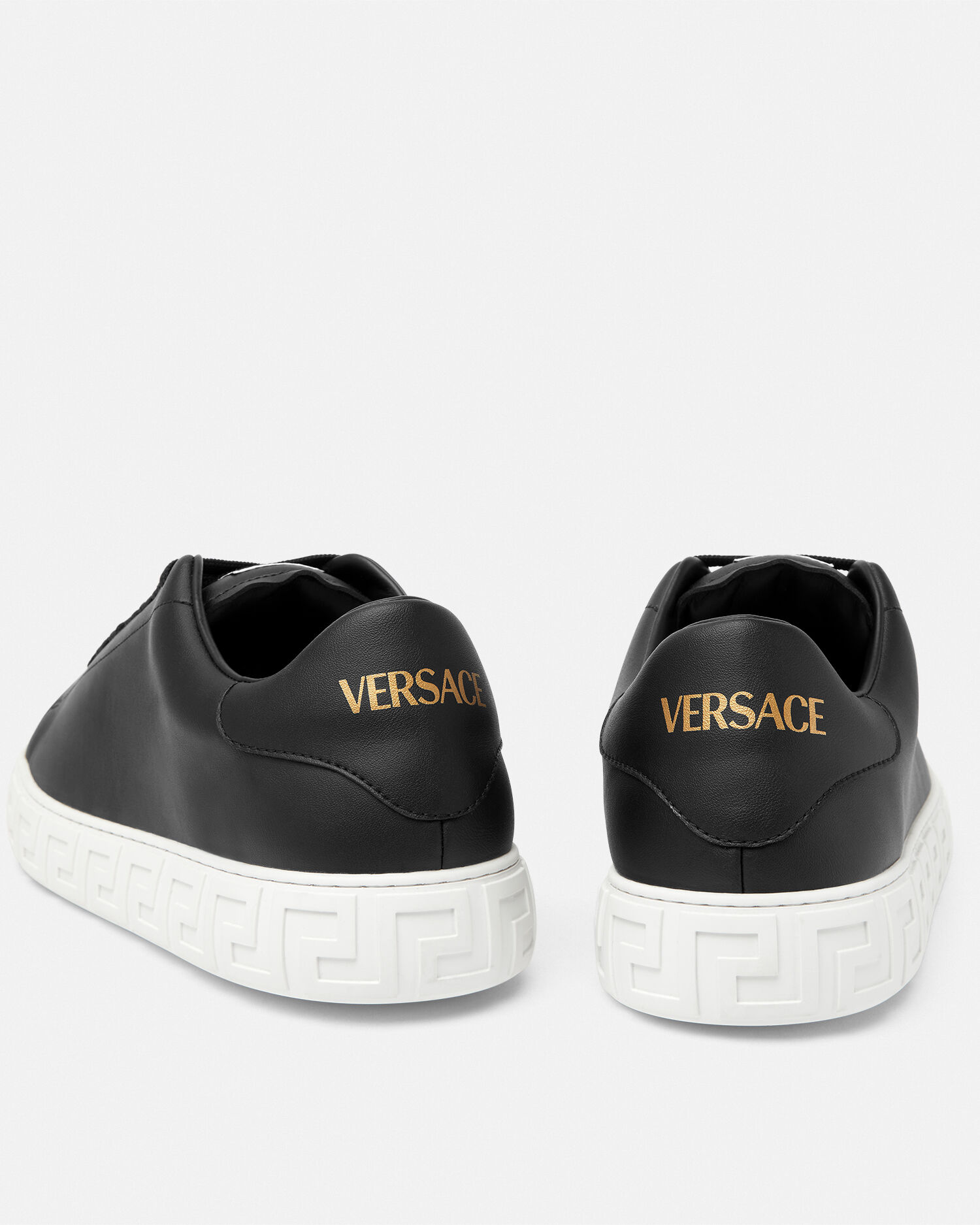 Greca Nylon Sneakers Black | VERSACE US