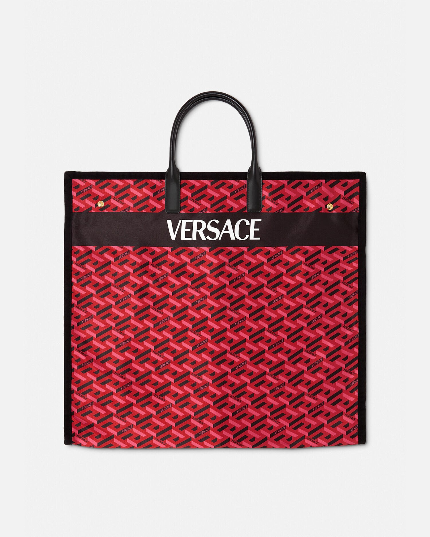 La Greca Travel Garment Bag Red Print VERSACE