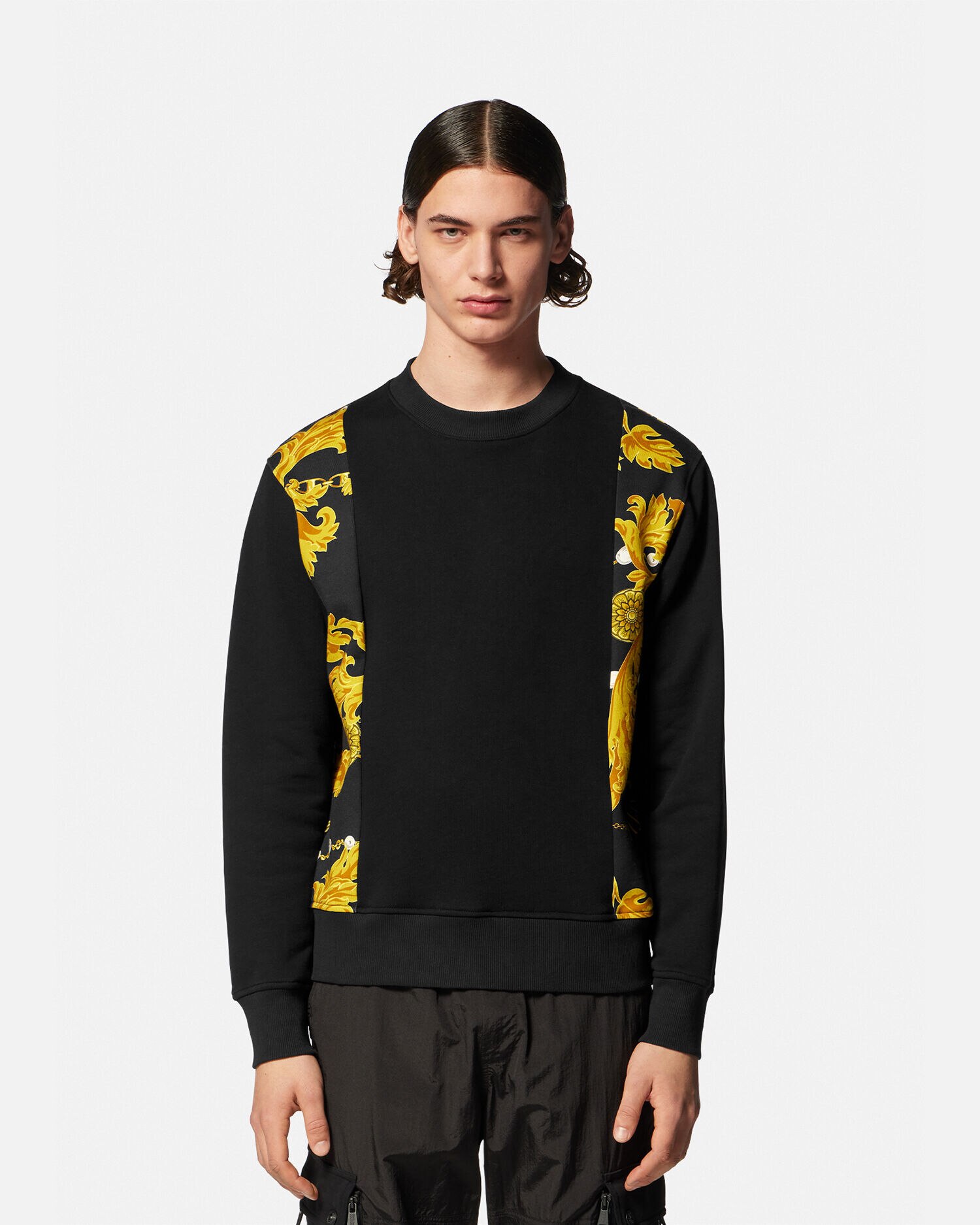 Black and gold versace sweatshirt 2025