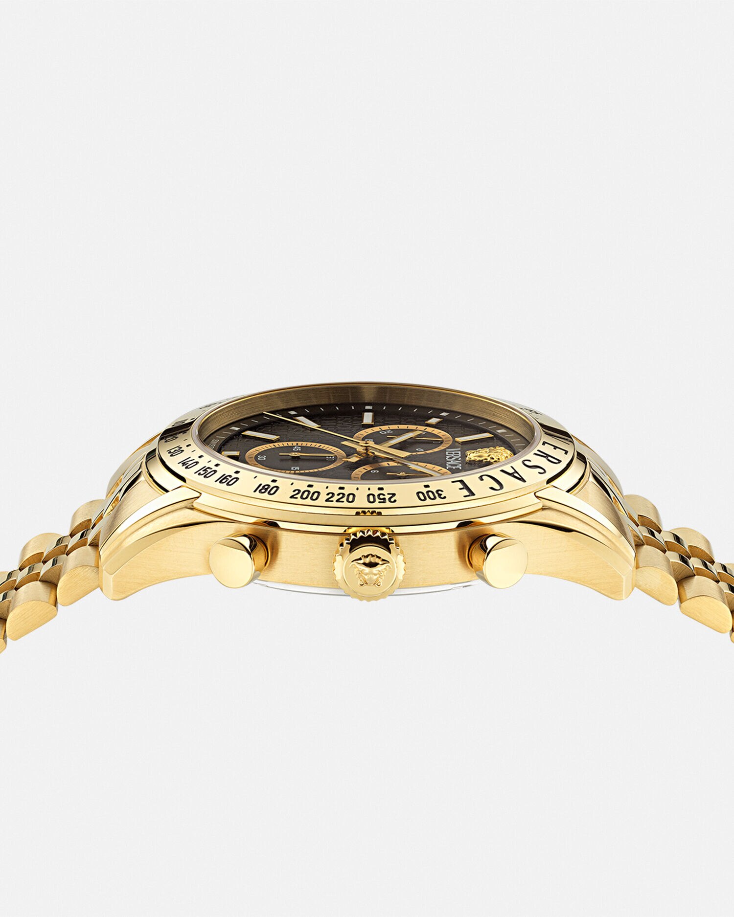 Versace Chrono Master Watch Black,Gold | VERSACE US