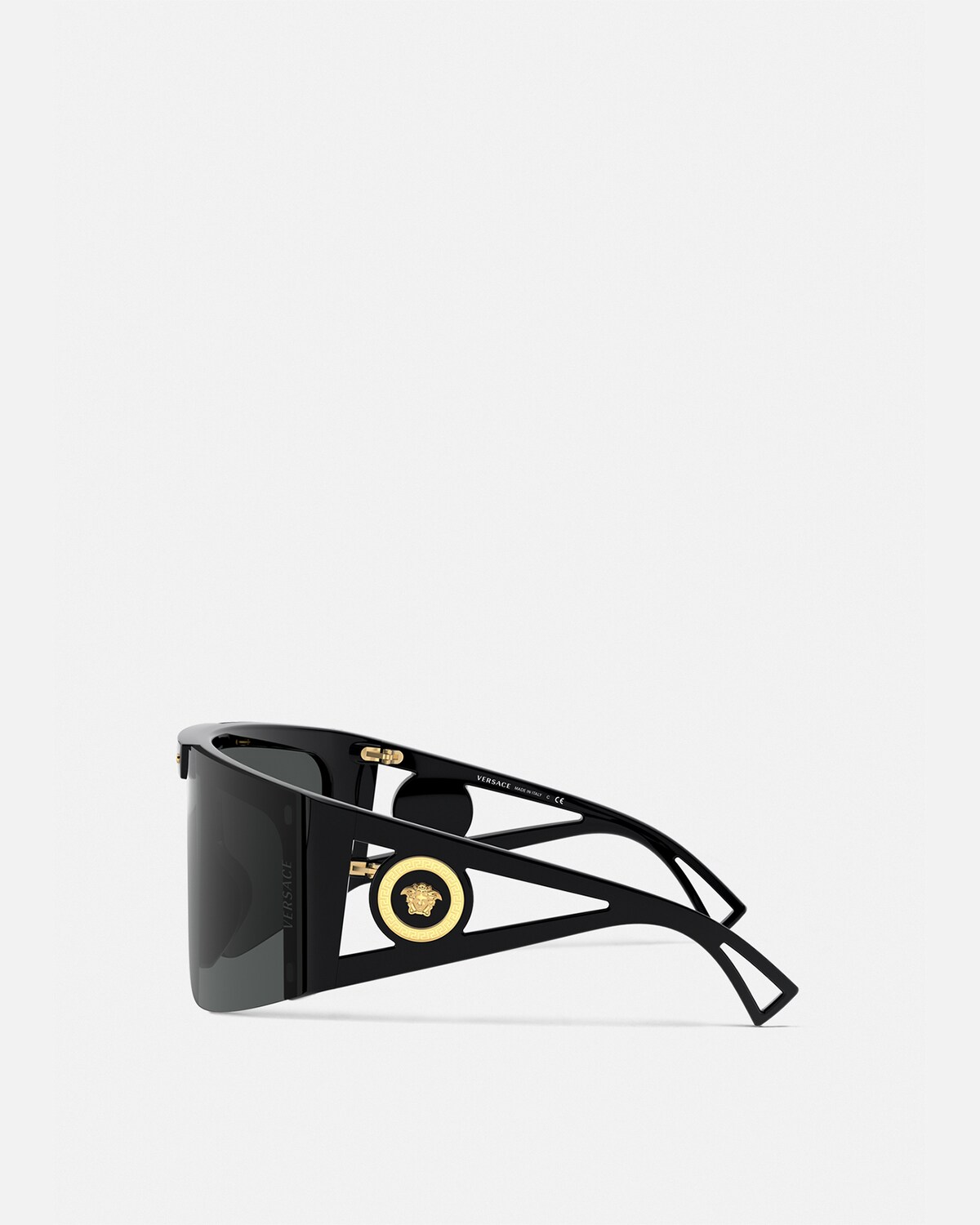 Medusa Icon Shield Sunglasses Black Versace US