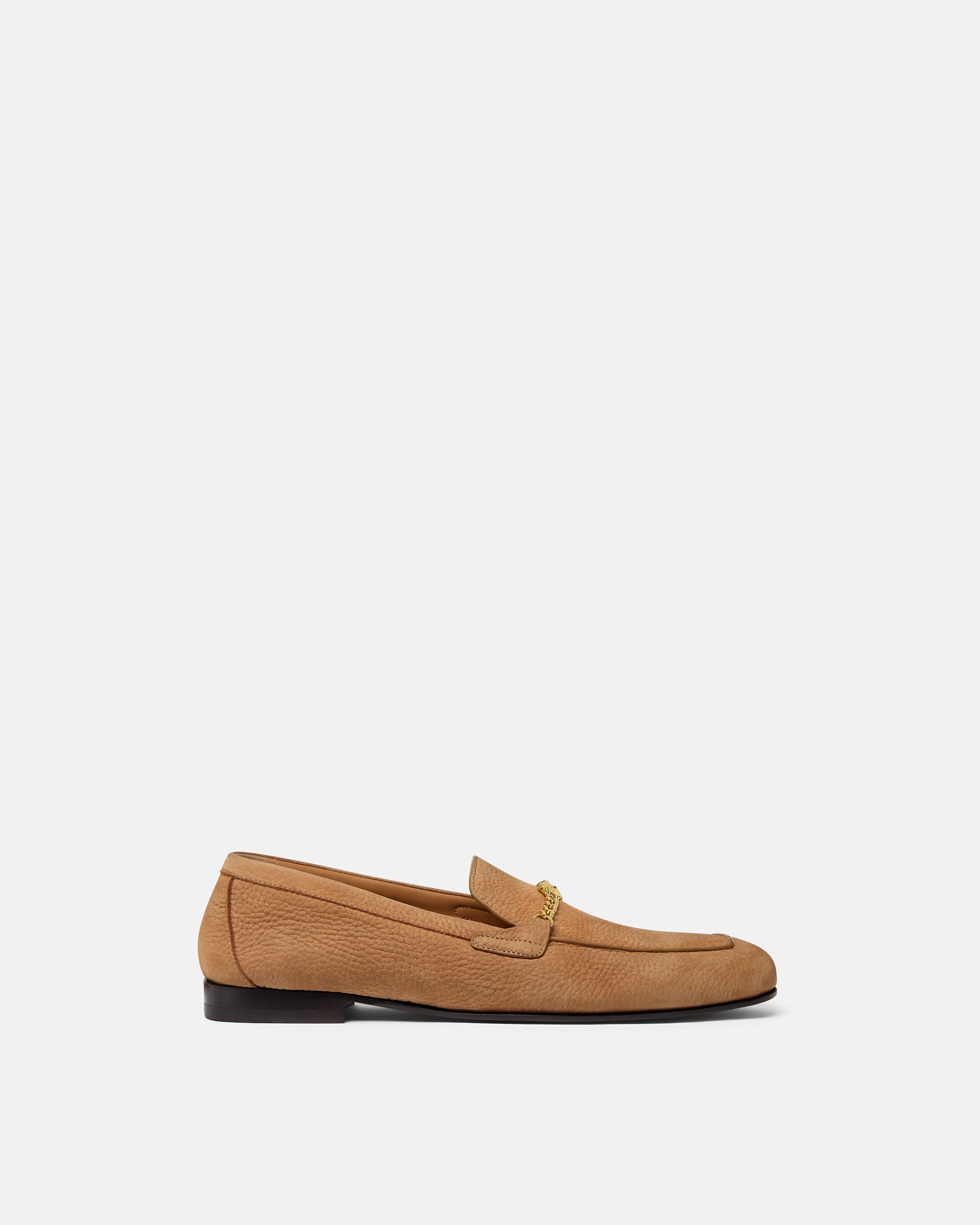 Versace medusa nabuck loafers