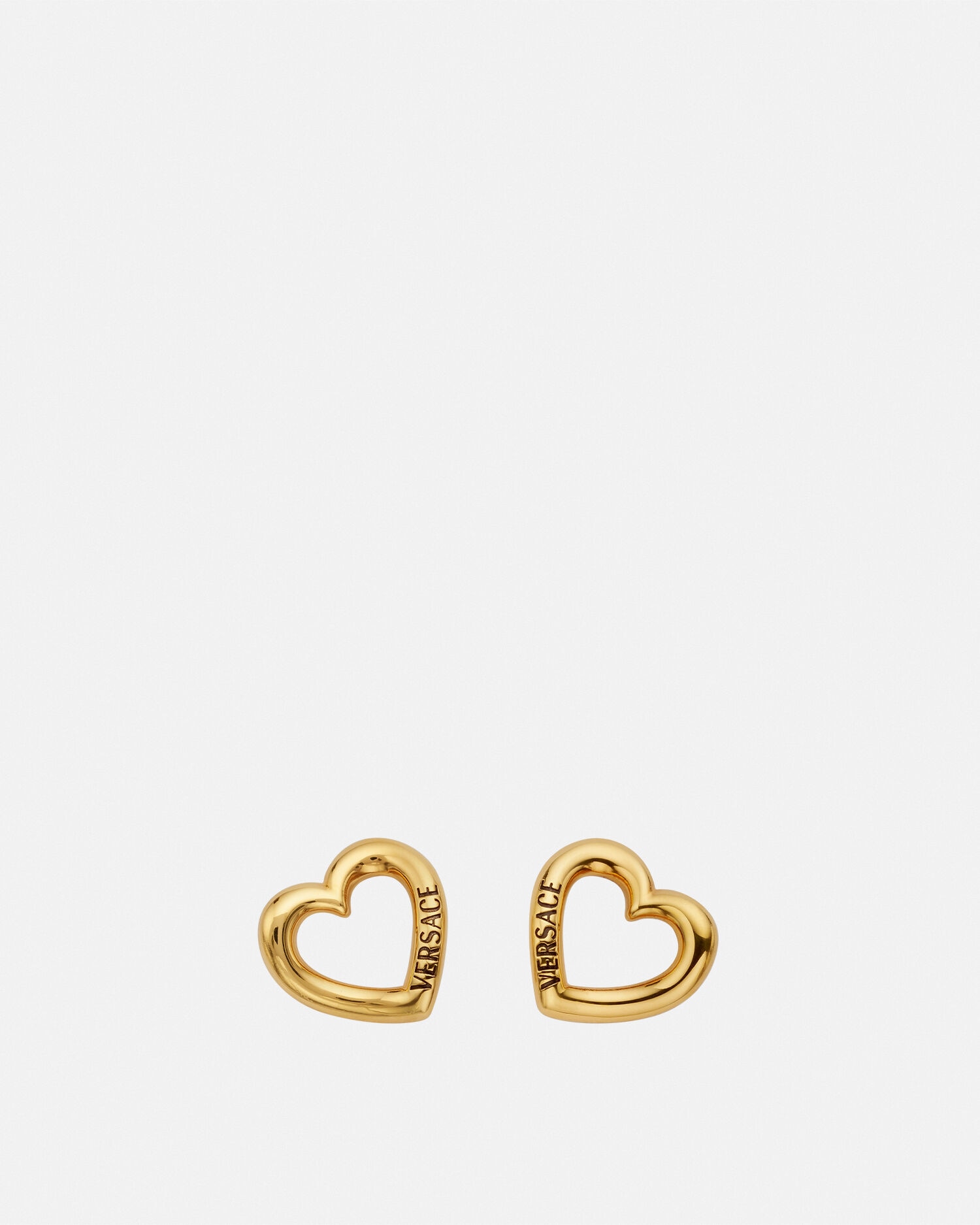 Versace outlet heart earrings