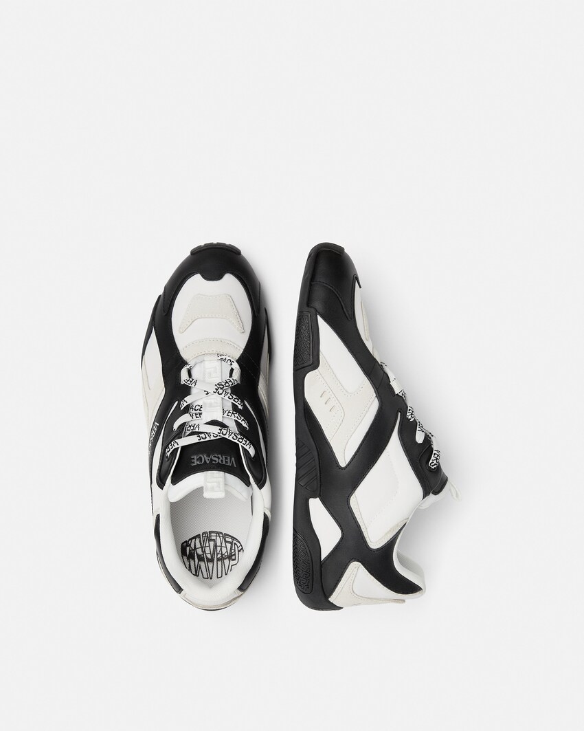 Galaxia Leather Sneakers Black+White 3
