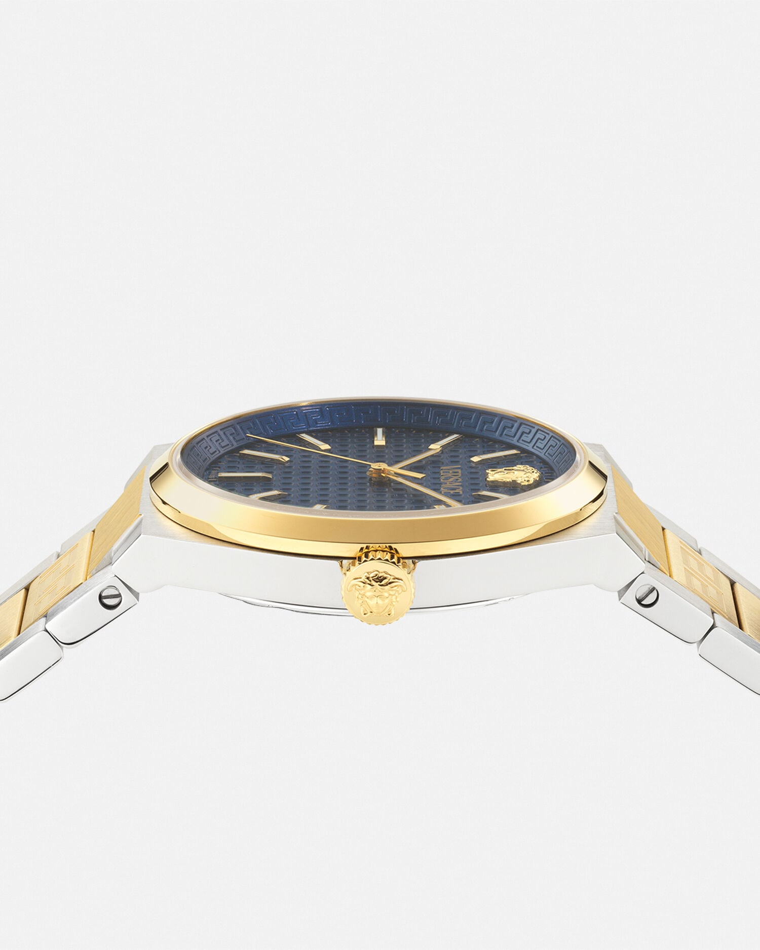 V-Auria Watch Gold,Blue | VERSACE US