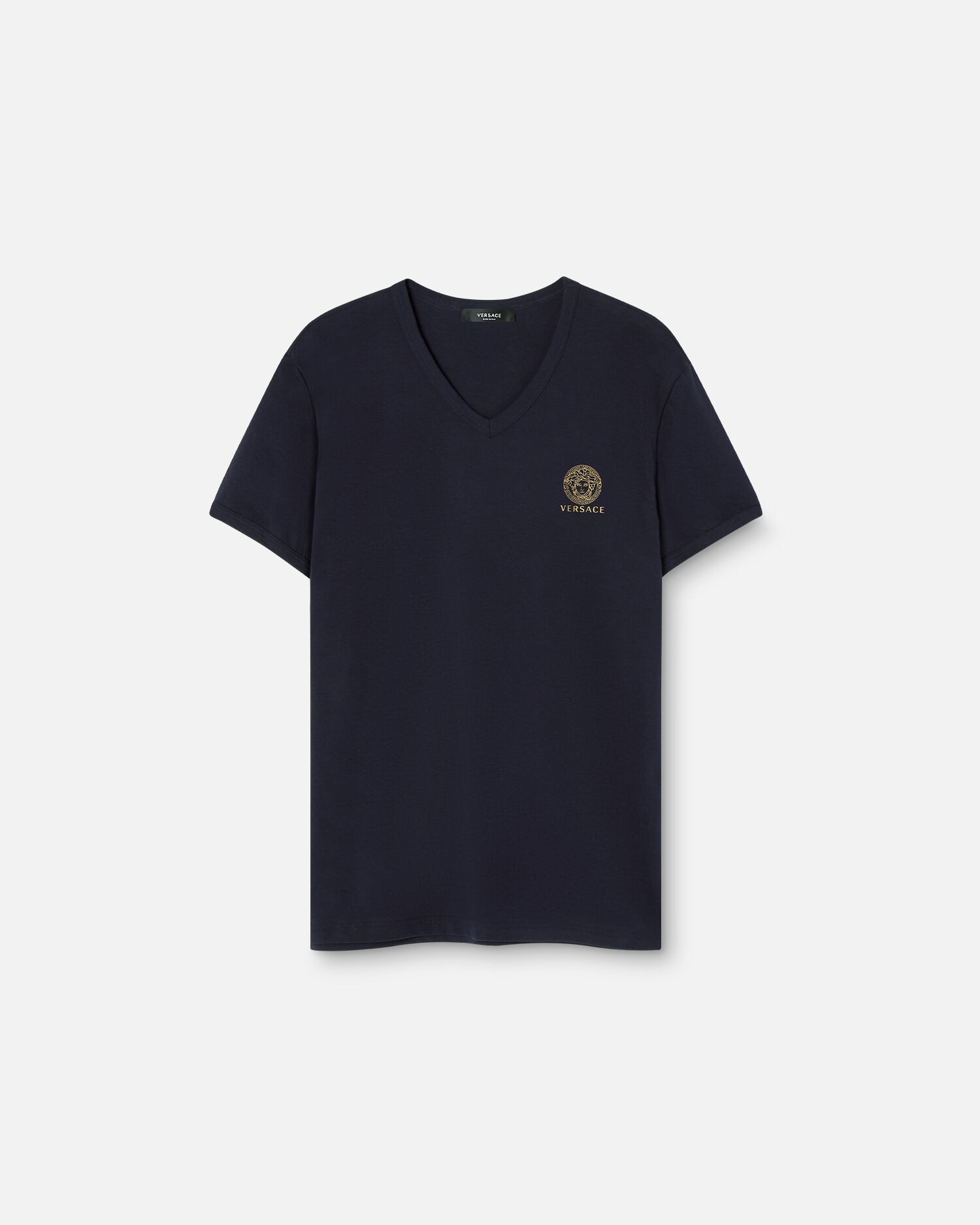 Black versace t shirt mens top