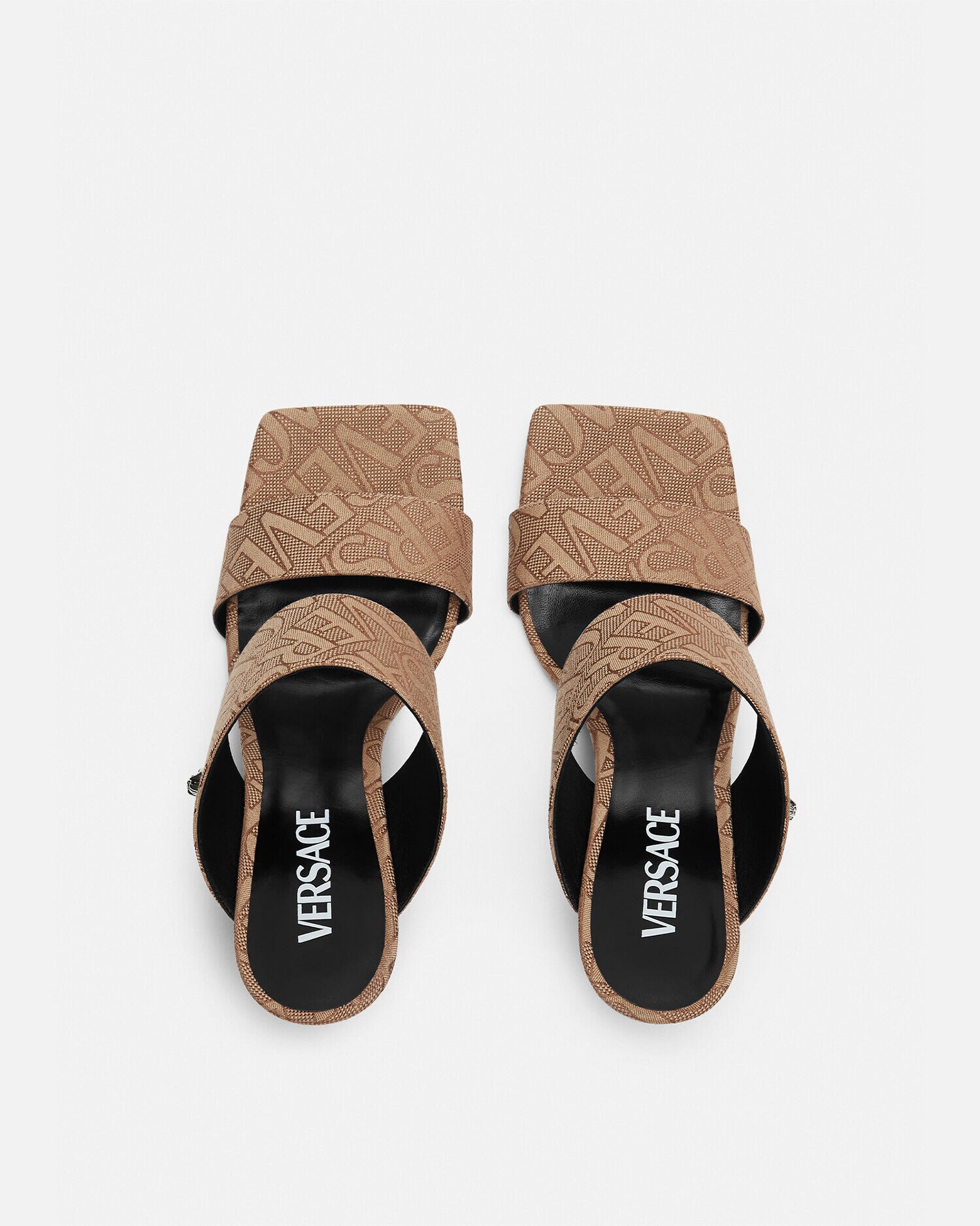 Sabot Versace Allover con tacco alto Versace Donna Online Store EU