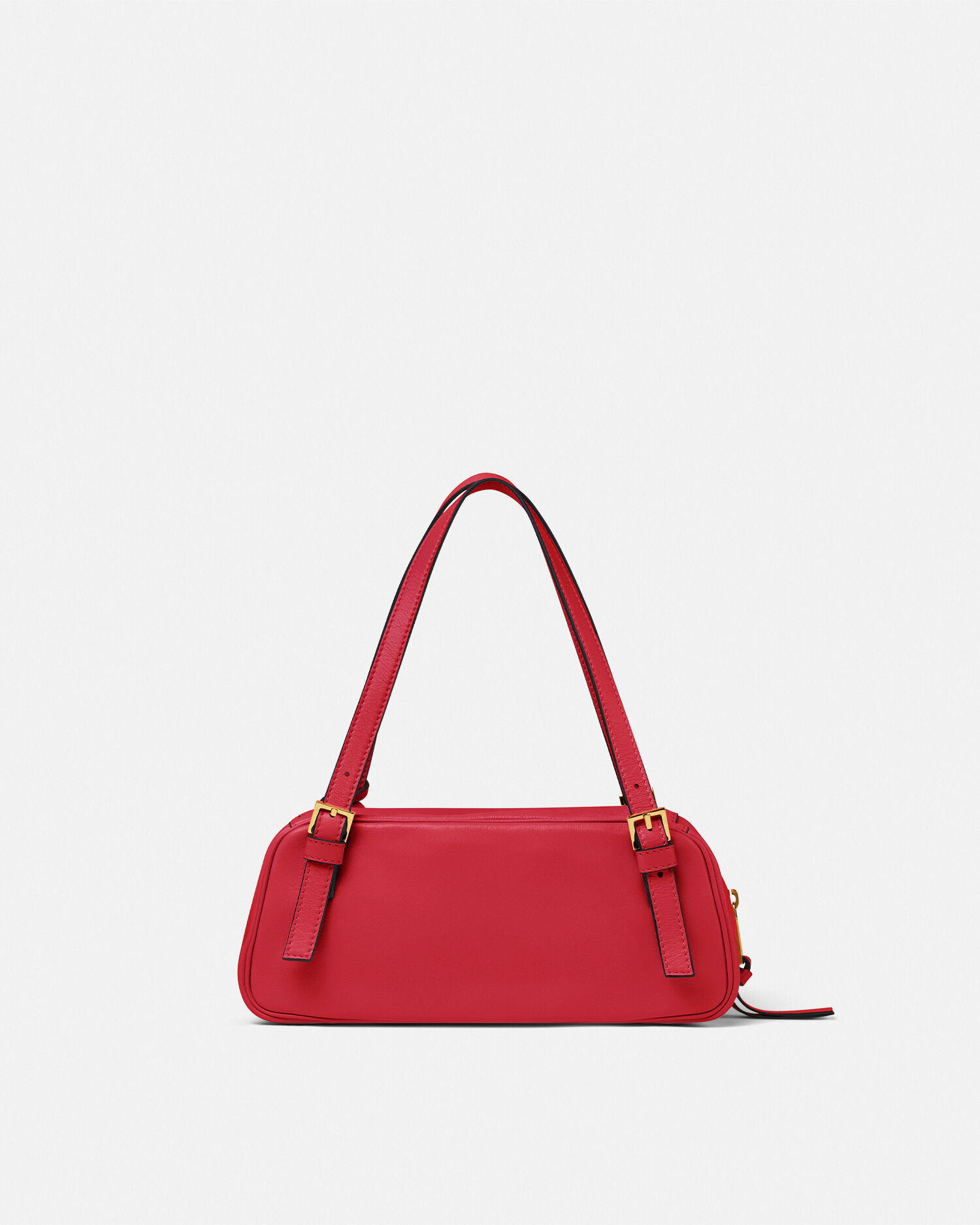 Versace Tag Bowling Bag Red | VERSACE US
