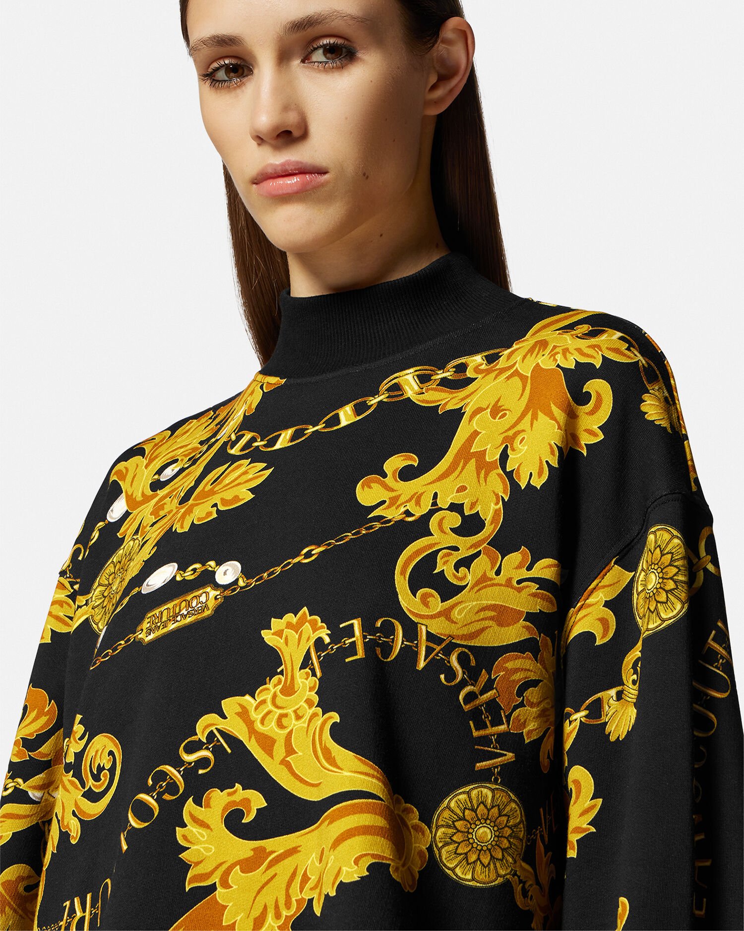 Chain sale print sweatshirt