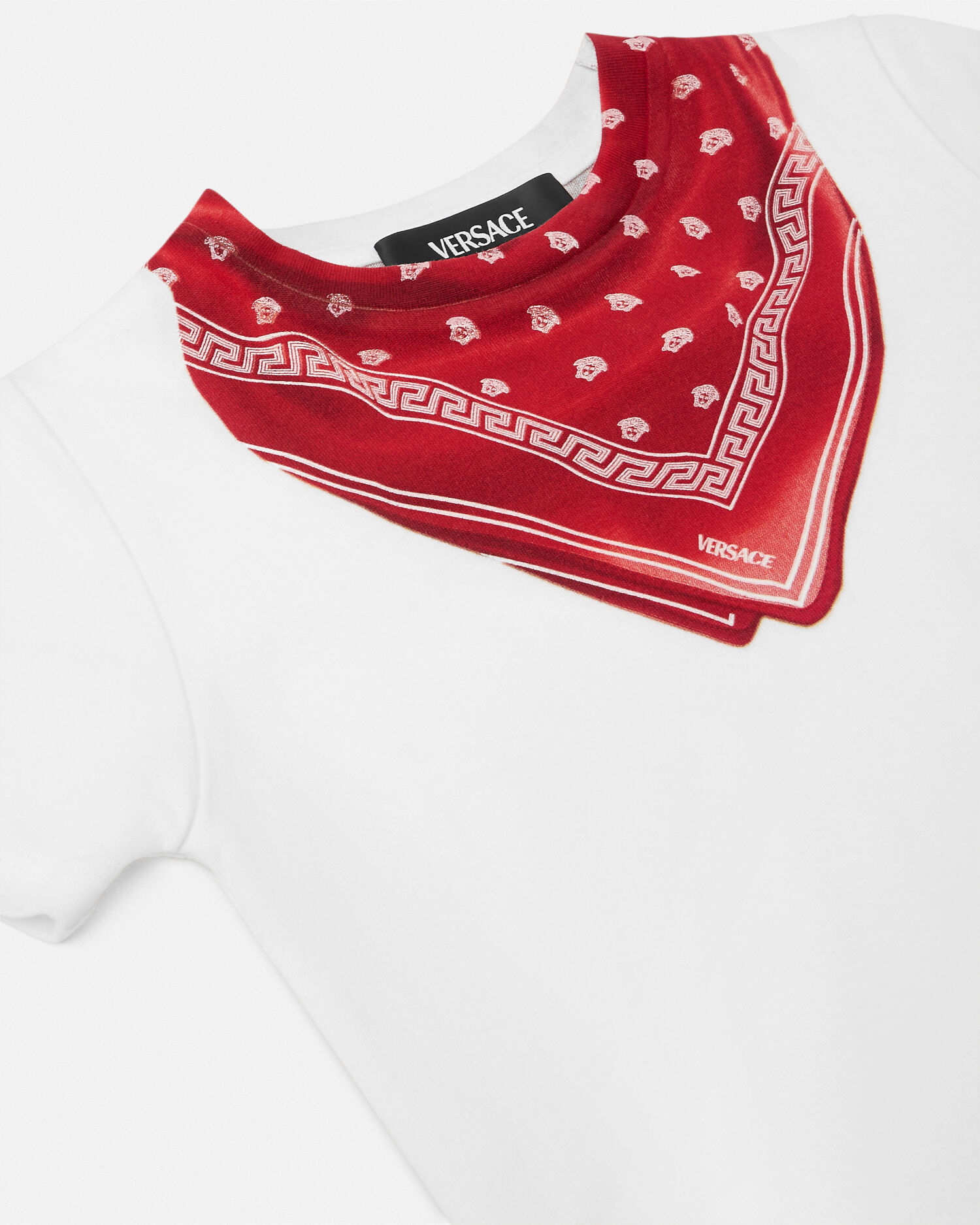 Versace t shirt red on sale