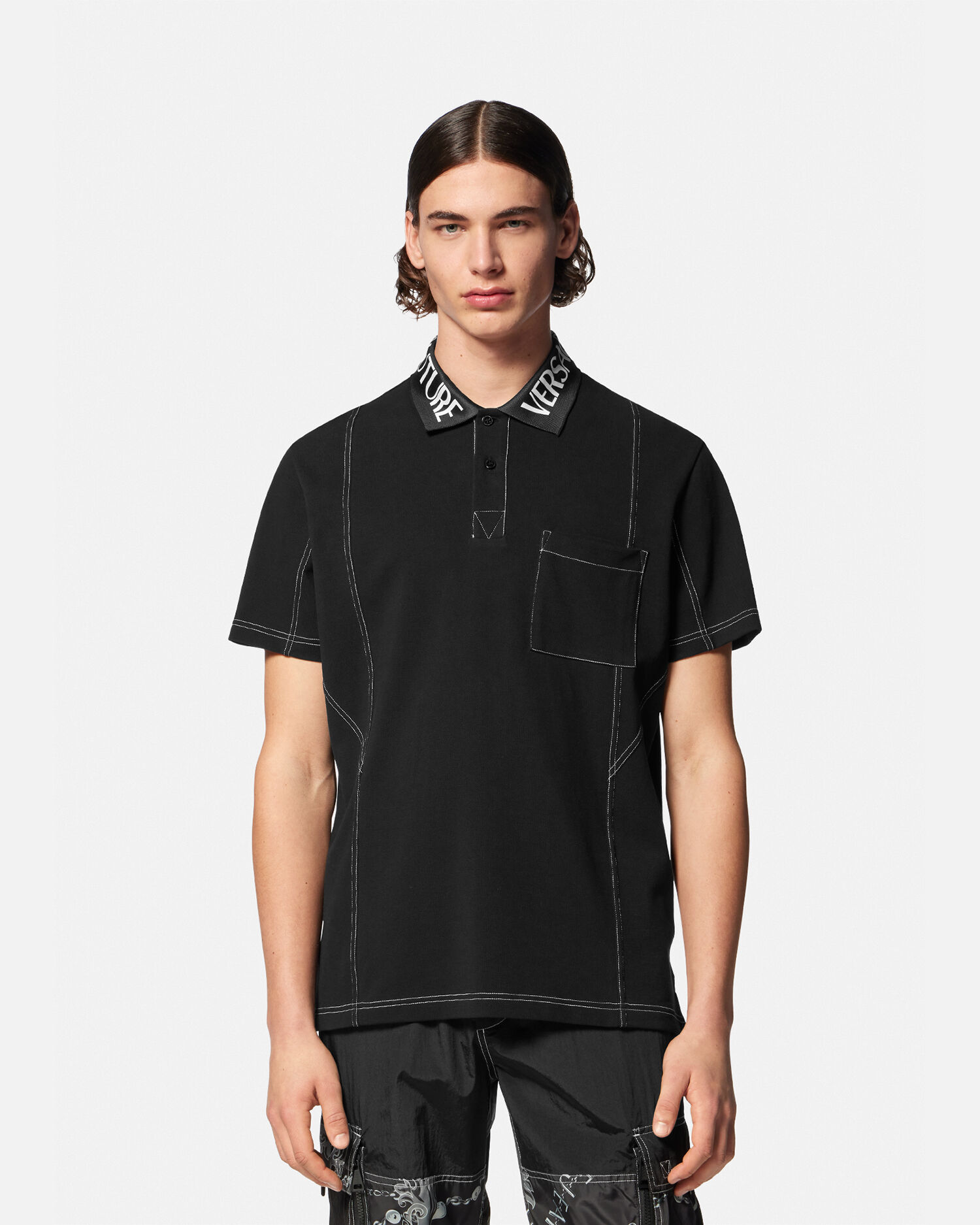 Versace Polo manches courtes logo VERSACE