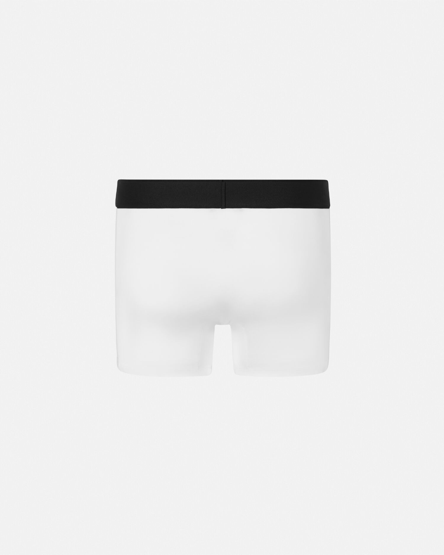 Cotton-Jersey Long Trunks White | VERSACE US