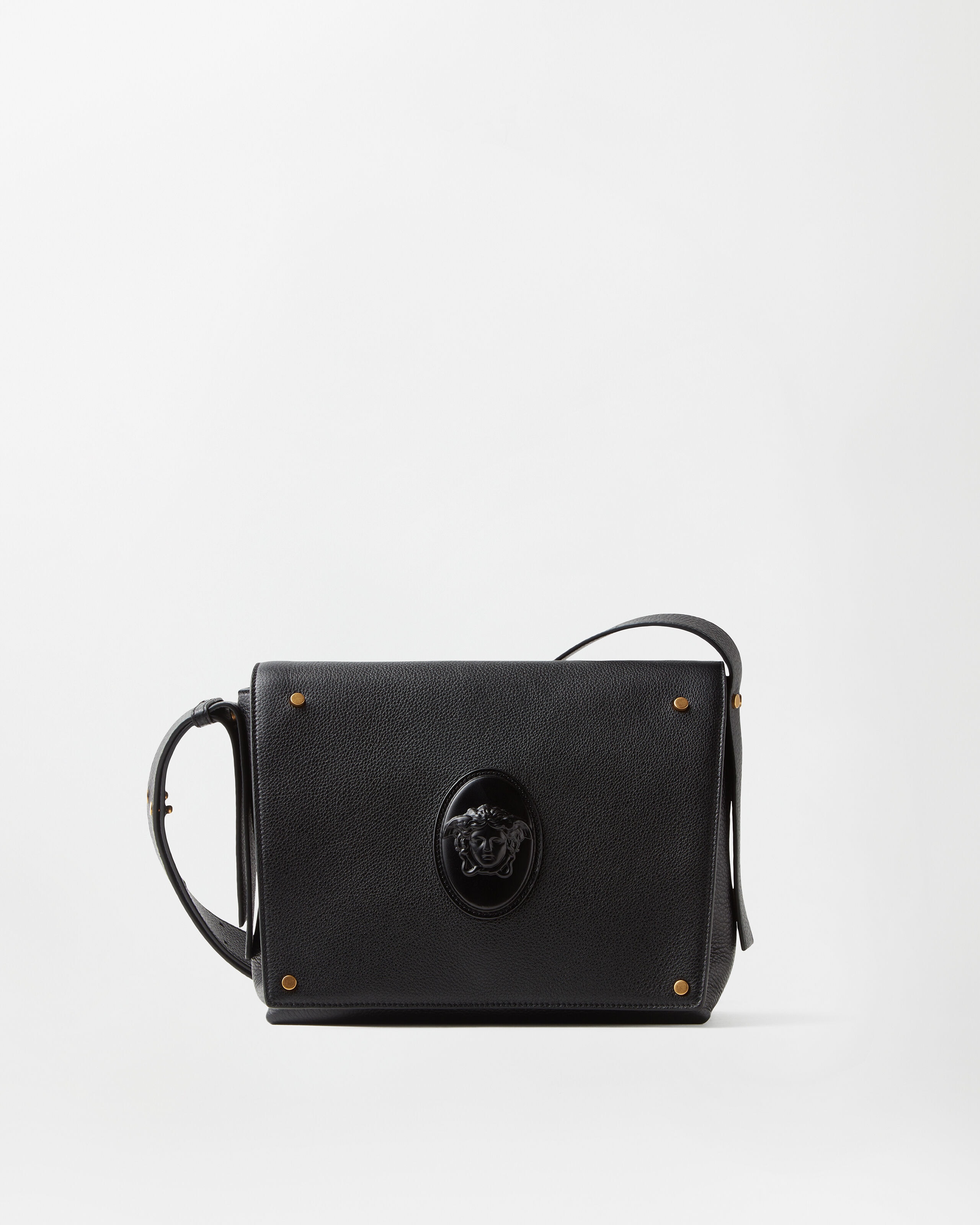 Versace lou small leather messenger bag
