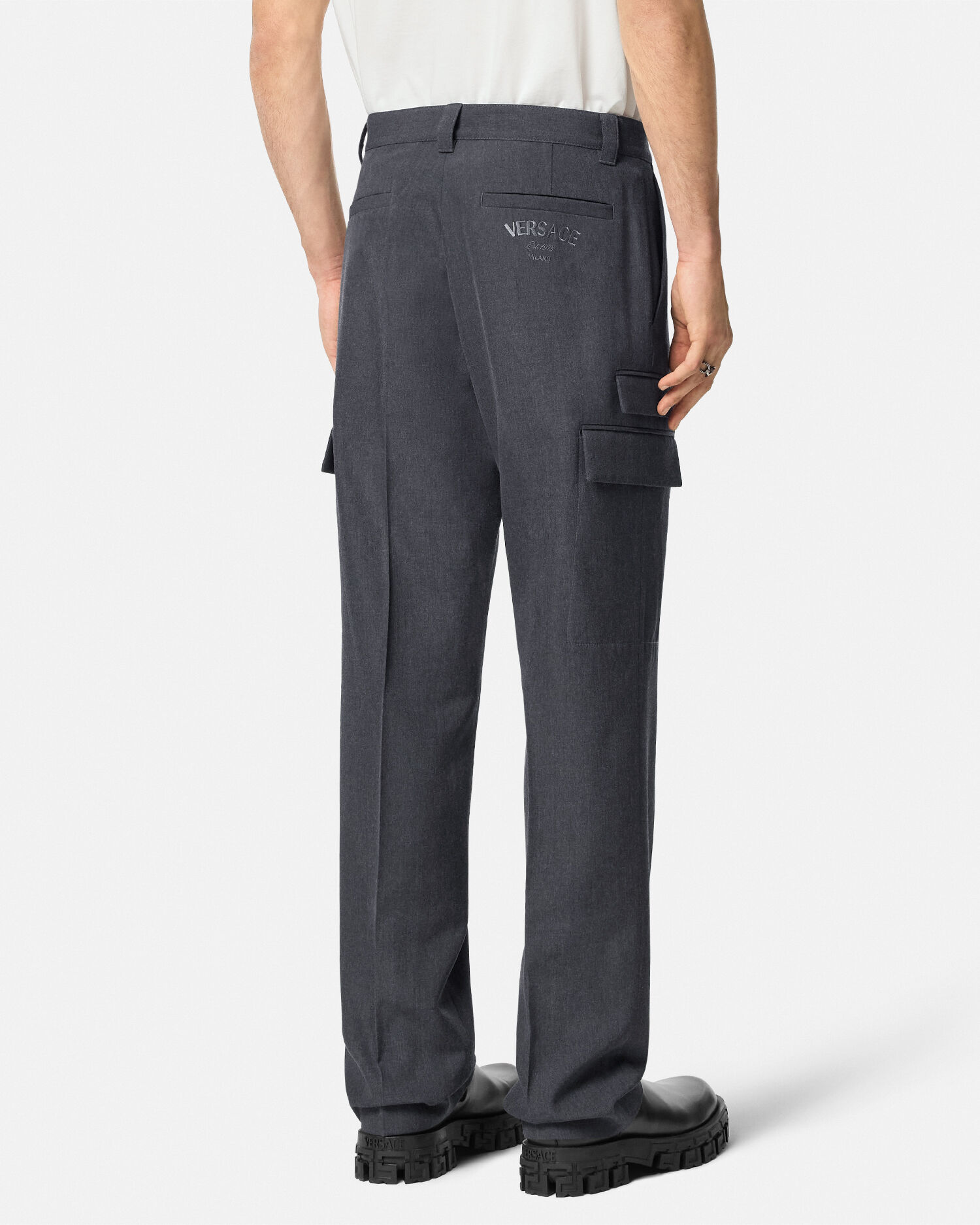 Wool Cargo Trousers | VERSACE CA