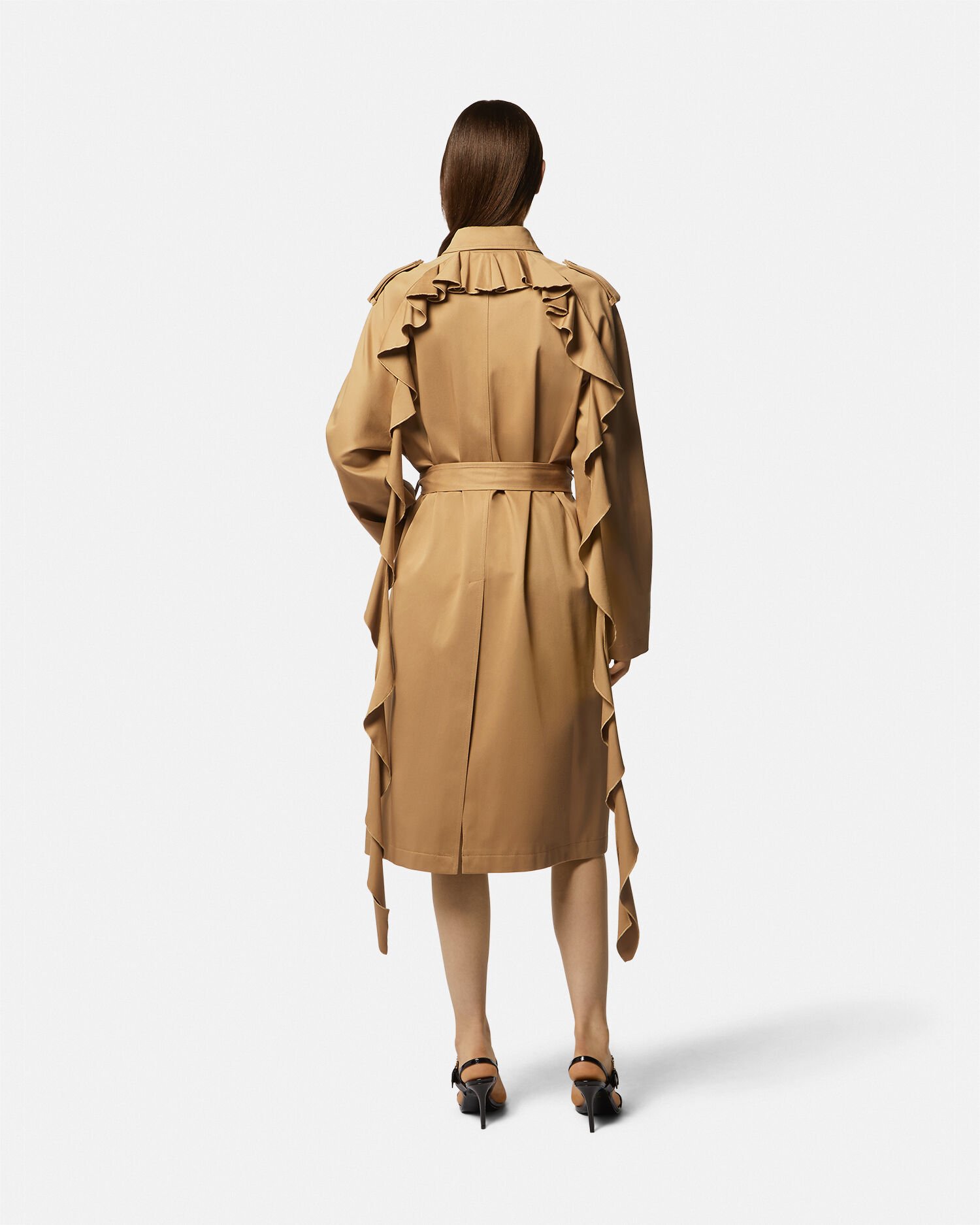Versace top trench coat