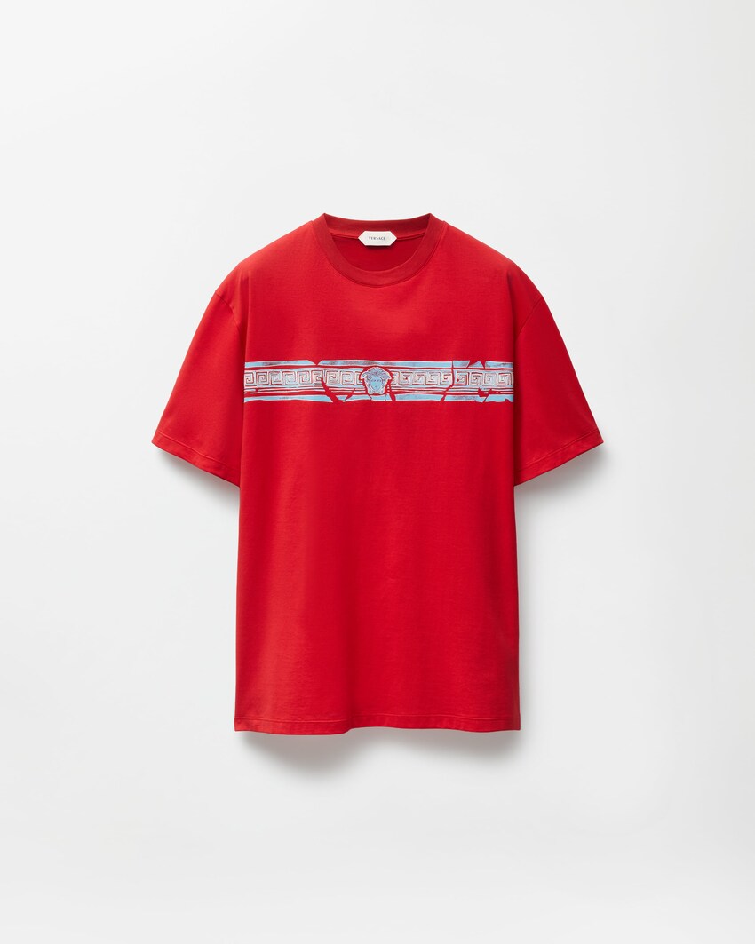 Printed Cotton-Jersey Regular T-Shirt
