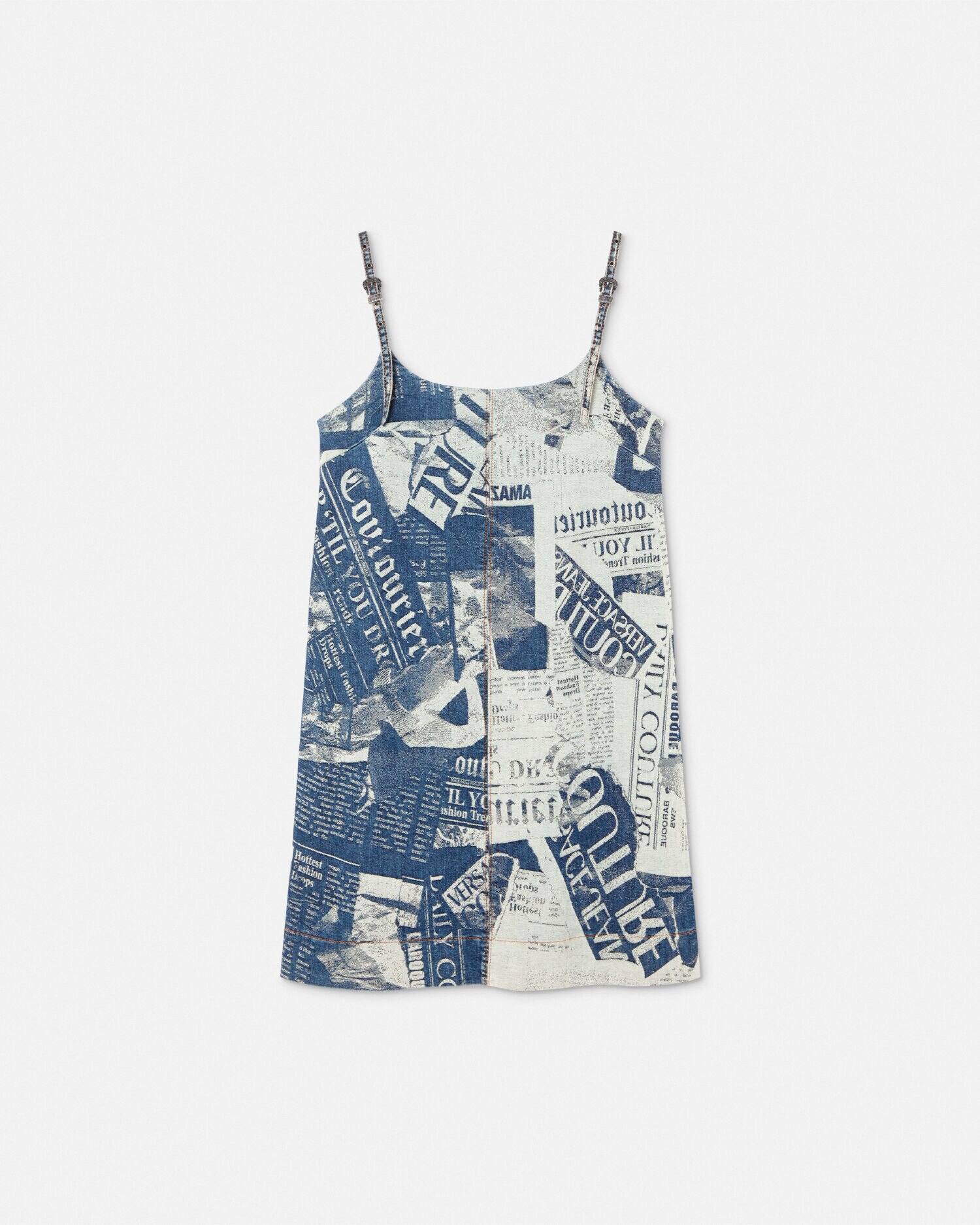 Magazine Denim Mini Dress