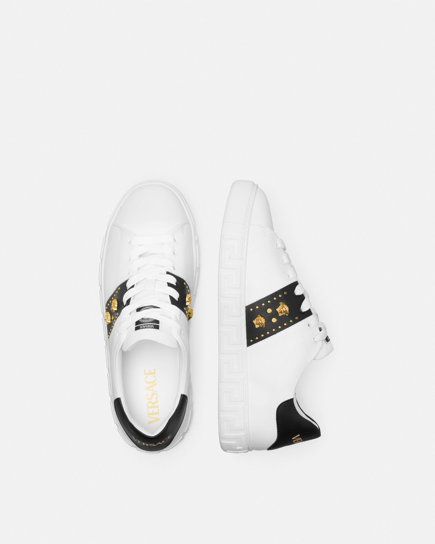 Versace studded sneakers discount