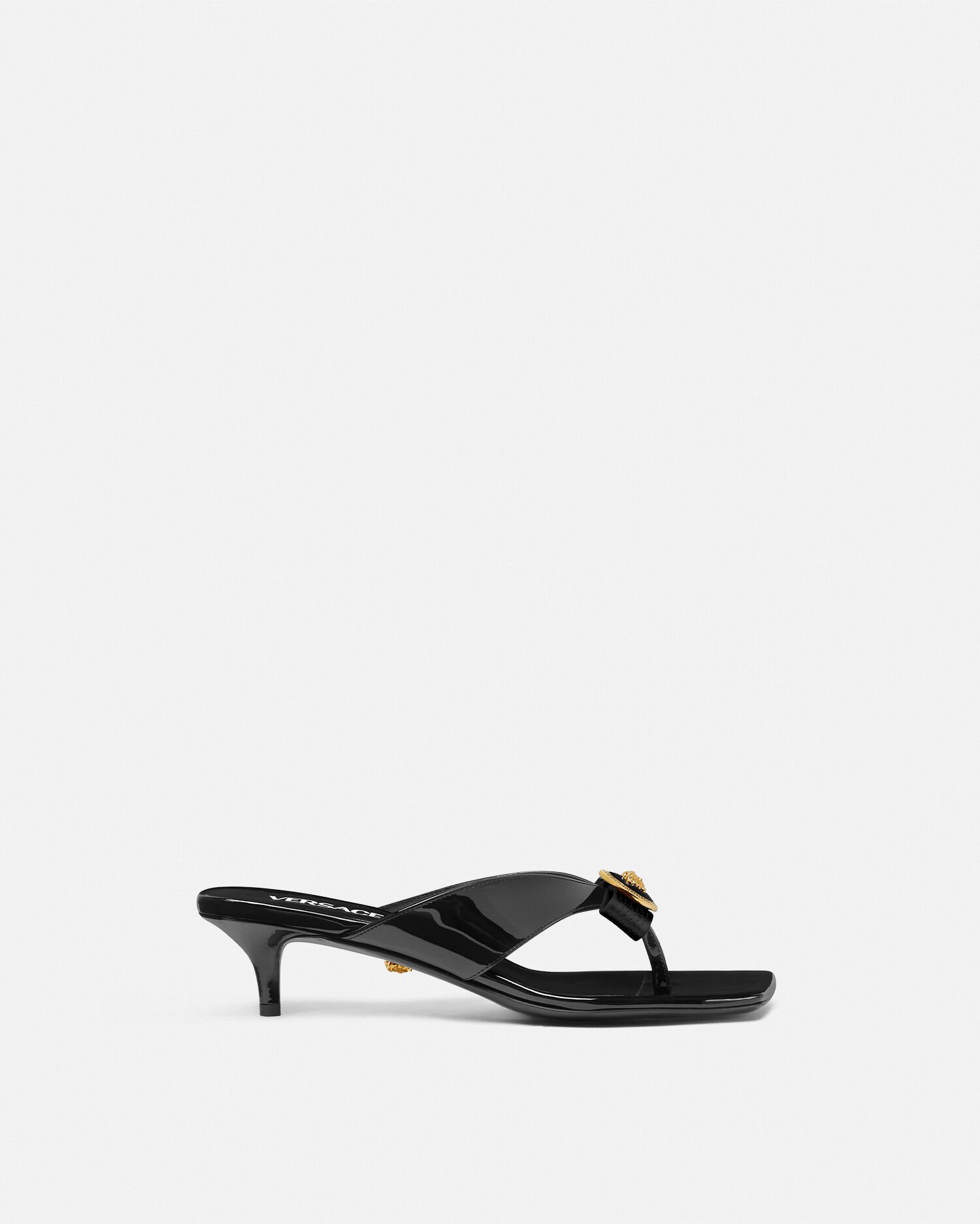 Versace Mules petit talon Gianni Ribbon VERSACE
