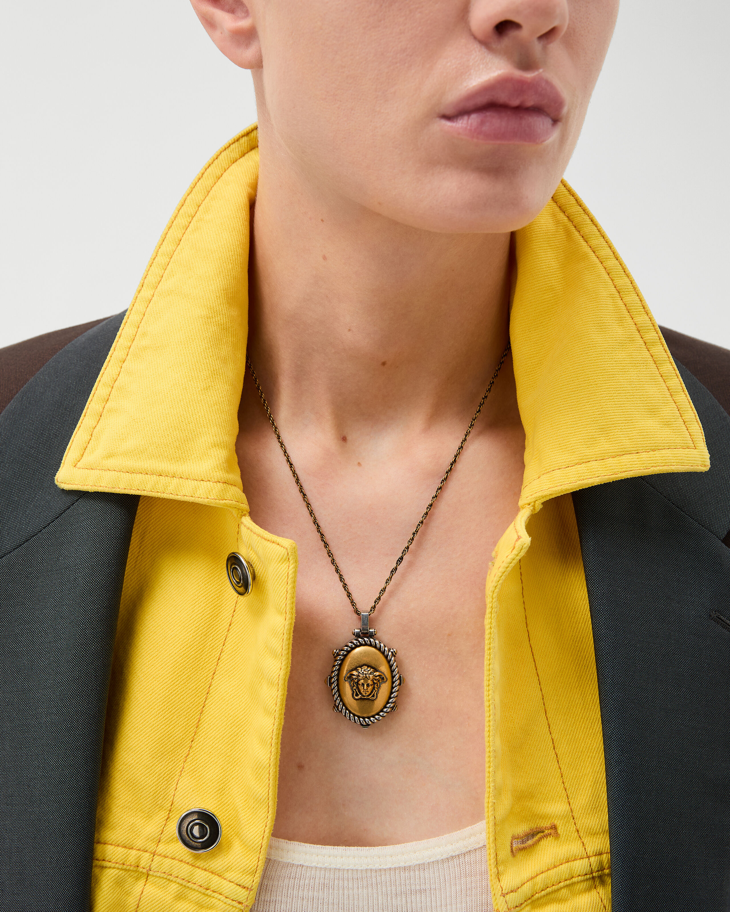 Tivoli Necklace Silver,Gold | VERSACE US