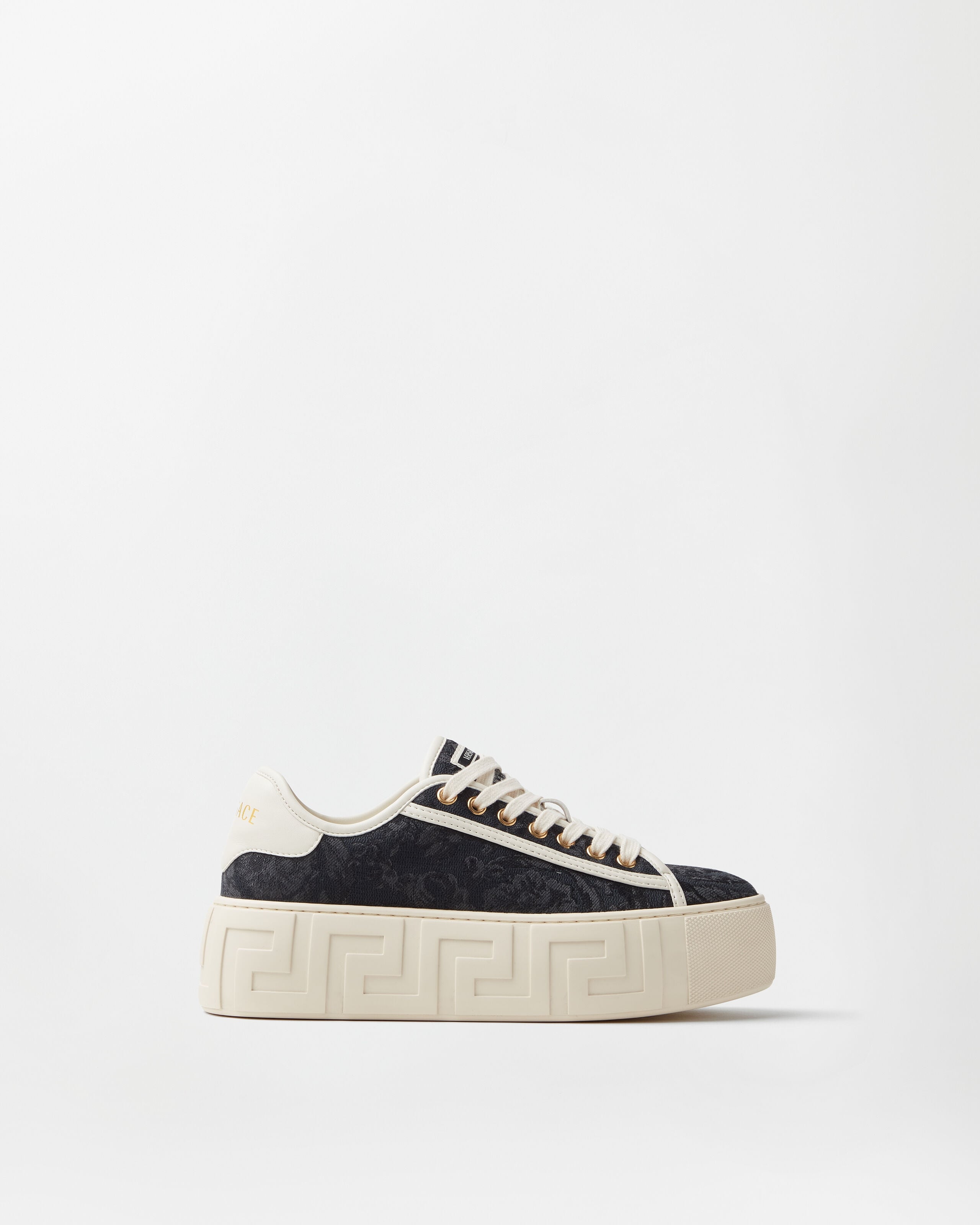 Versace greca jacquard canvas platform sneakers