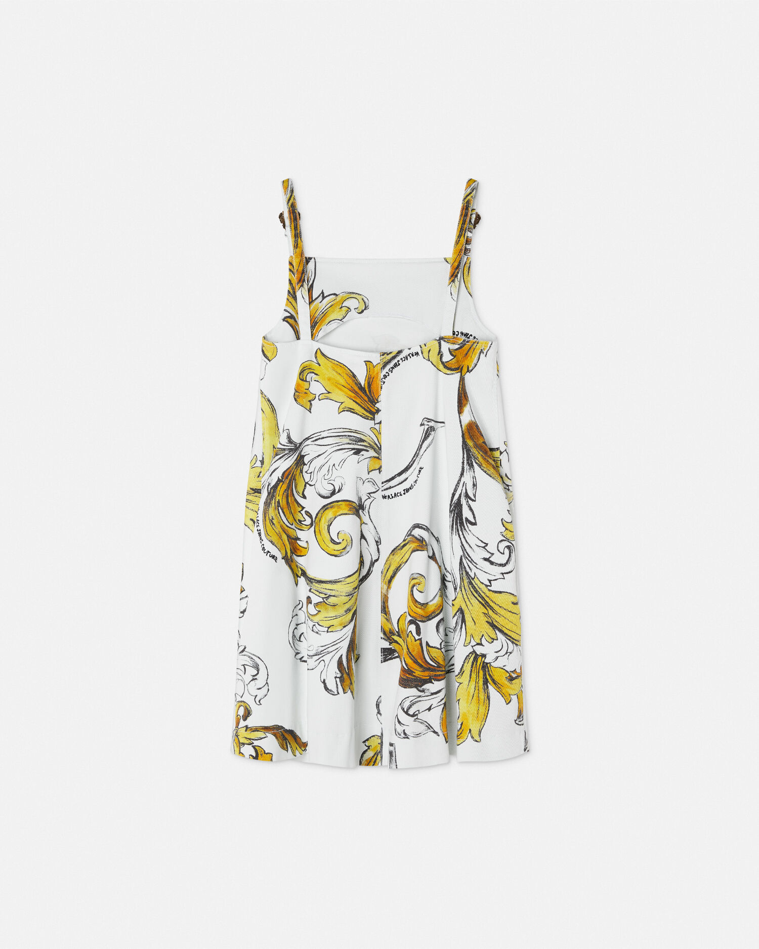 ワンピース VERSACE JEANS MINI DRESS WITH \"OUTLINE BAROQUE\" PRINT Versace Jeans Couture Outline Barocco Mini Dress | Pink