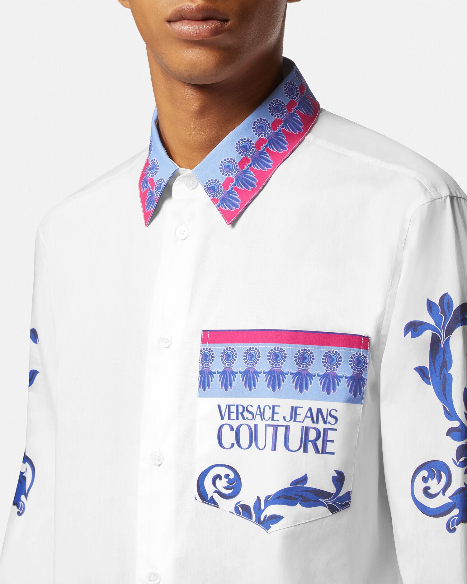 Camisa estampado versace outlet