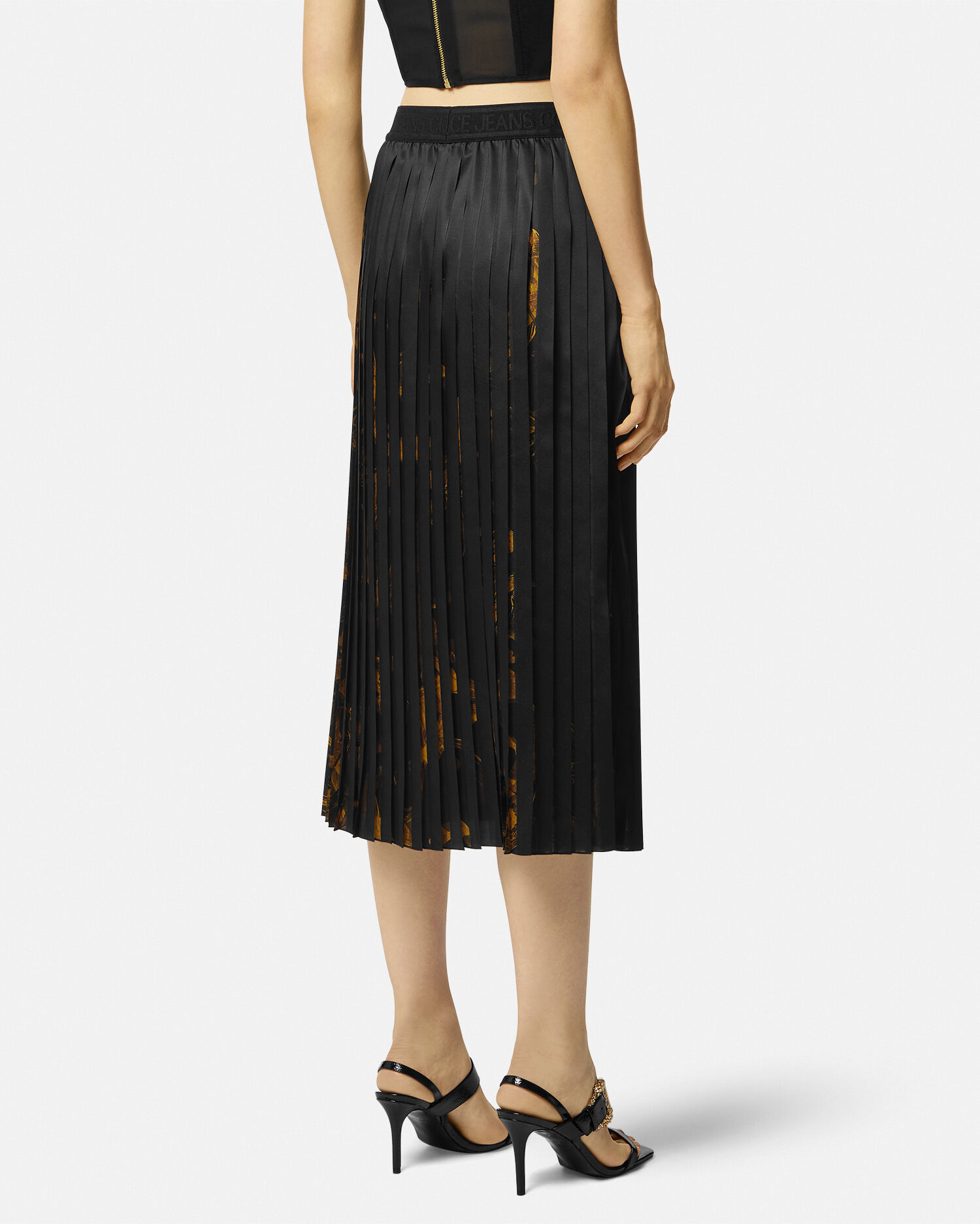 Watercolor Couture Pleated Skirt