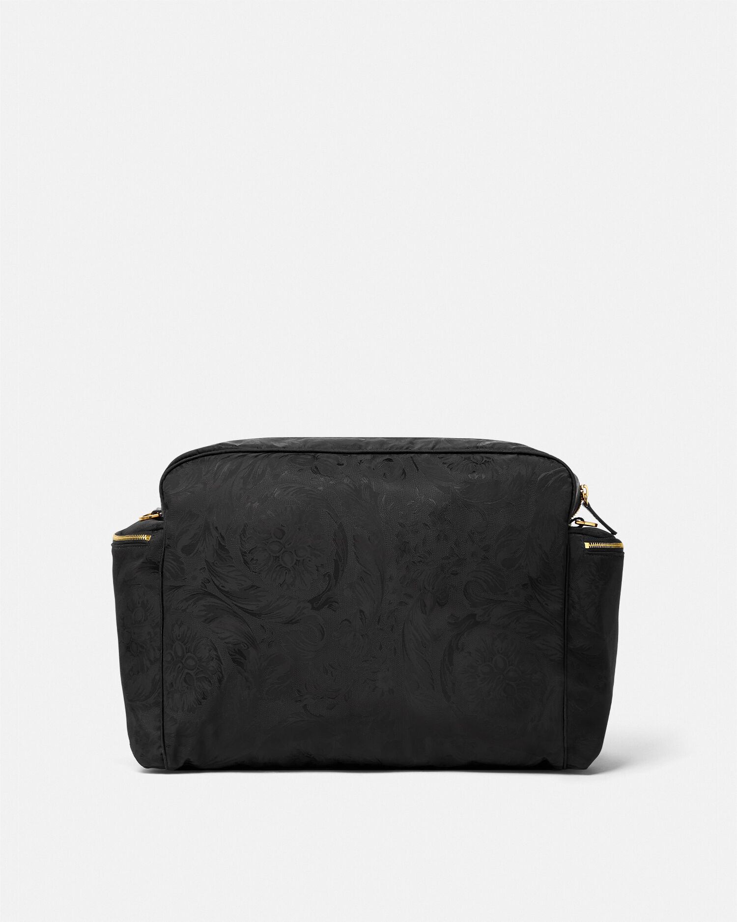 Baby Jacquard Nylon Changing Mat Bag Black,Gold | VERSACE