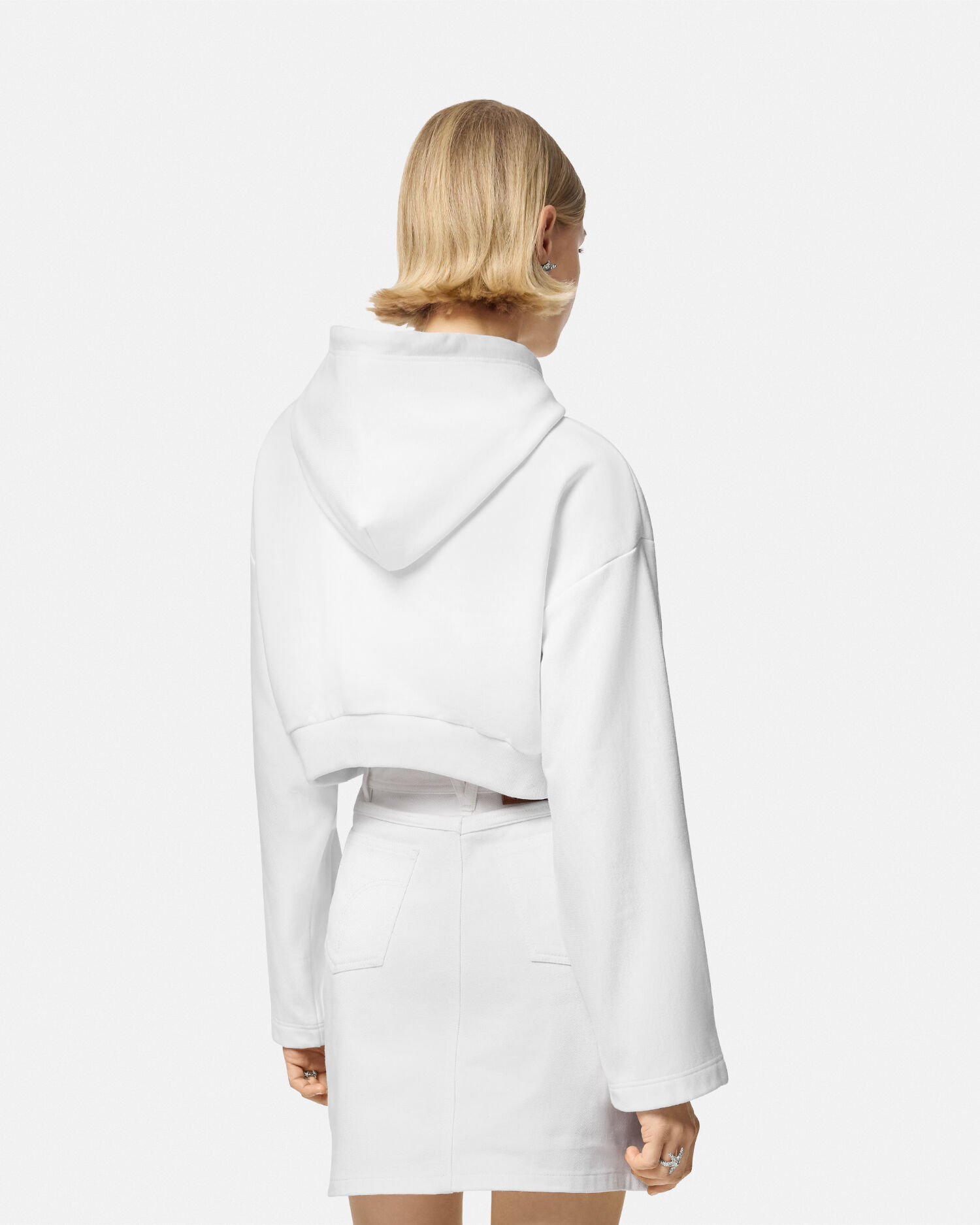 Versace cropped hoodie cheap