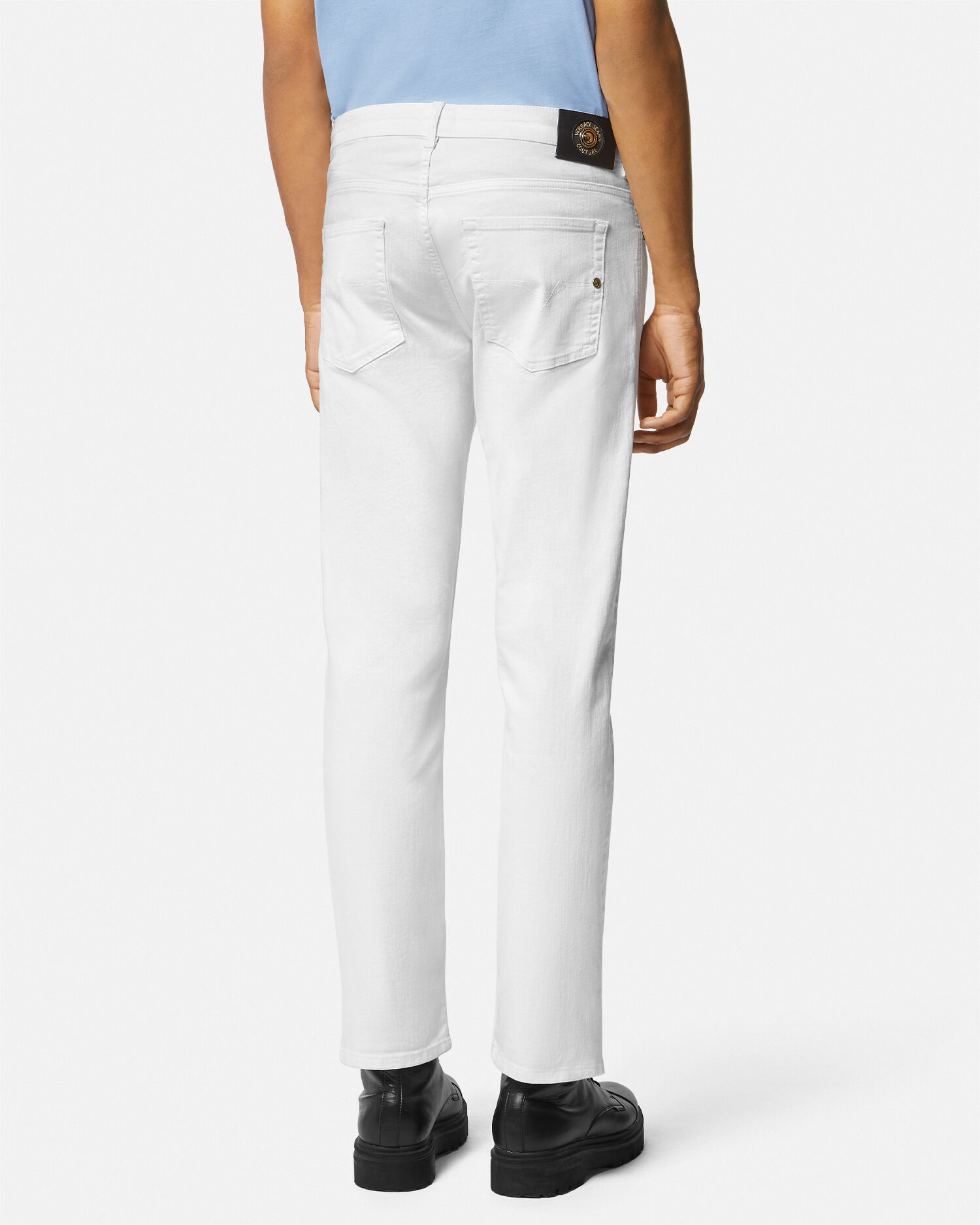 Jean slim Blanc Imprime VERSACE FR