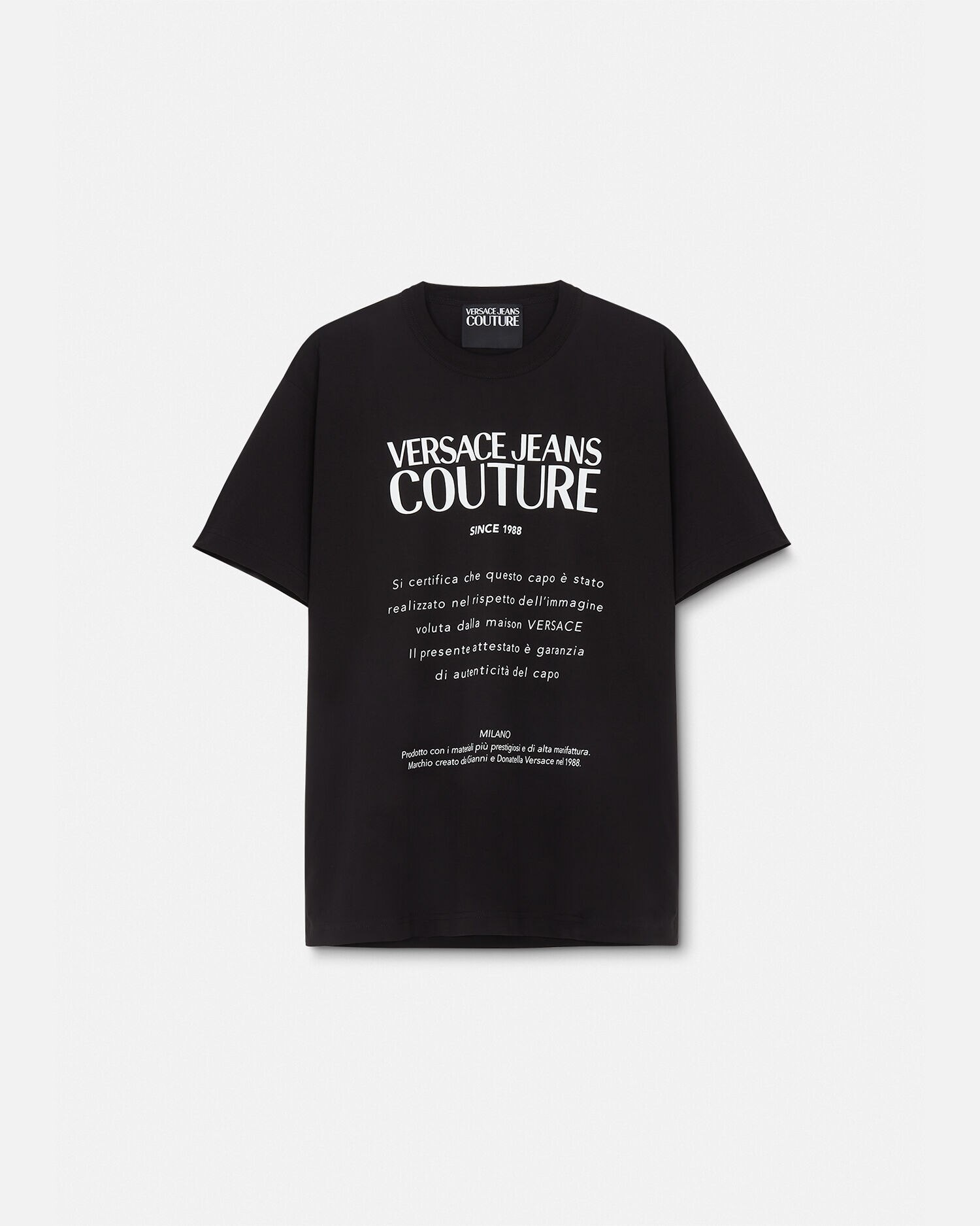 T shirt con logo Warranty Versace Jeans Couture Uomo Shop