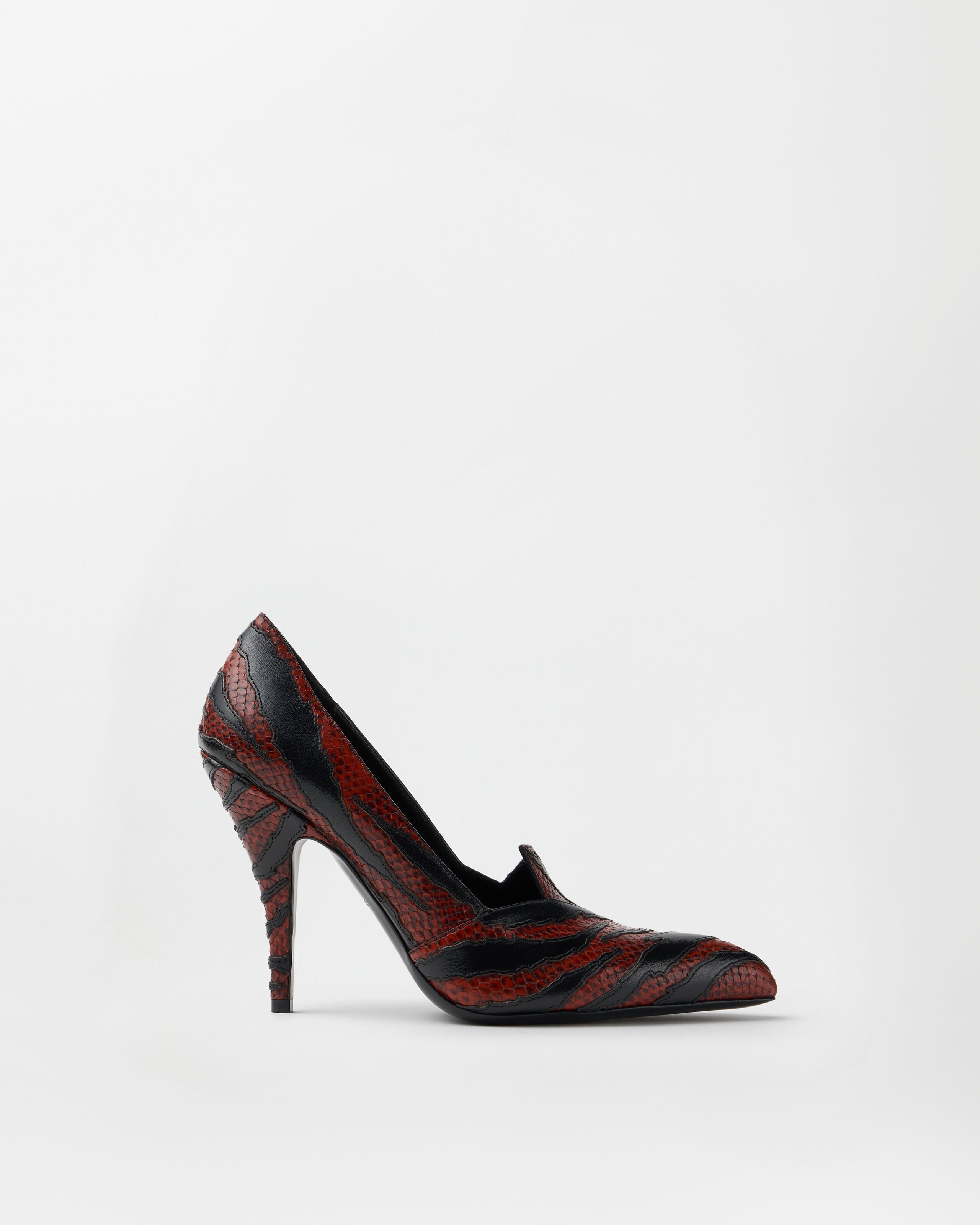 Versace tigre python-effect leather pumps 105 mm