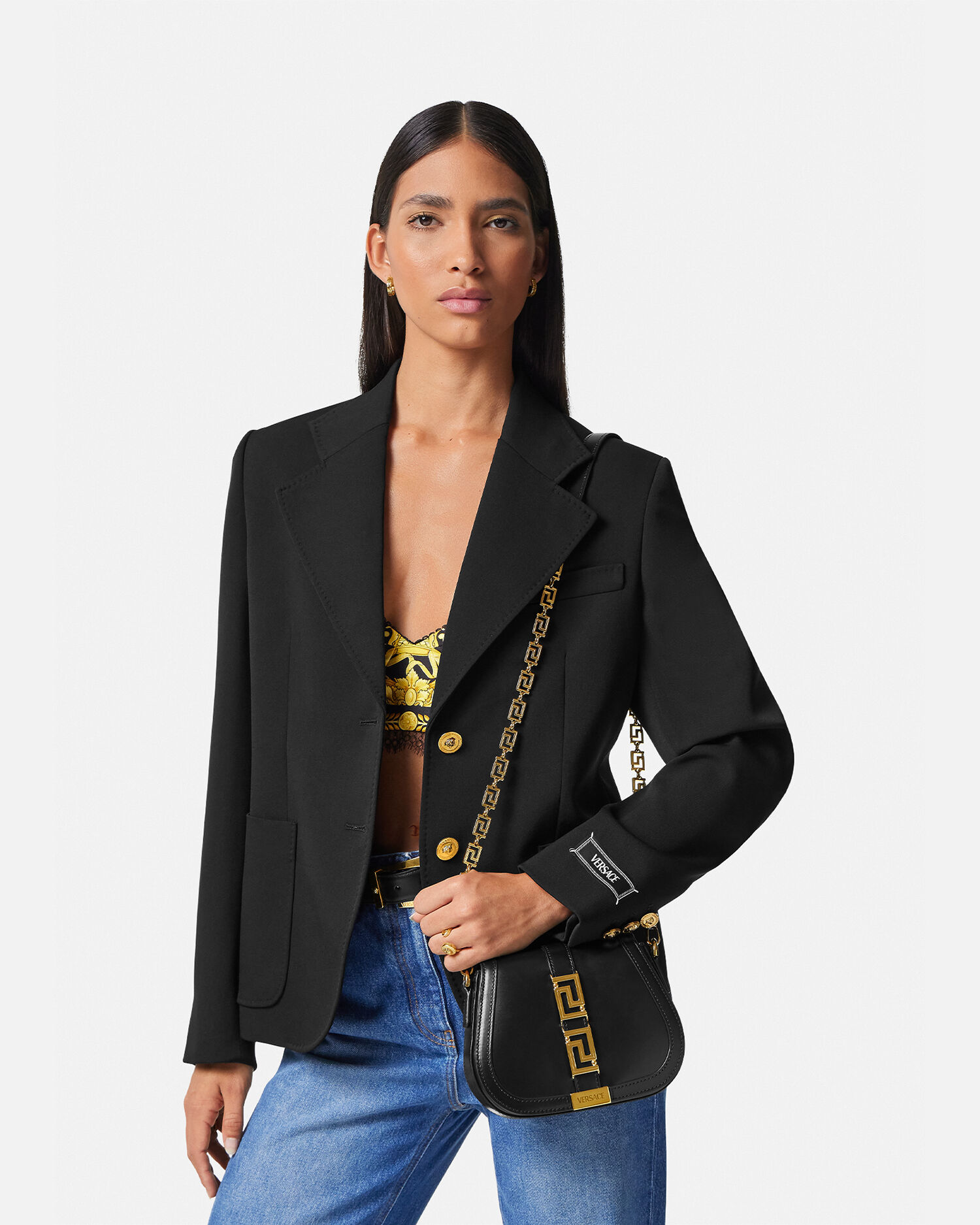 Versace small leather shoulder store bag