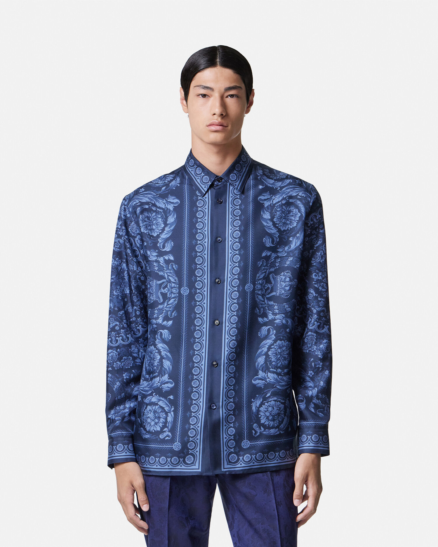 Versace silk dress shirt outlet