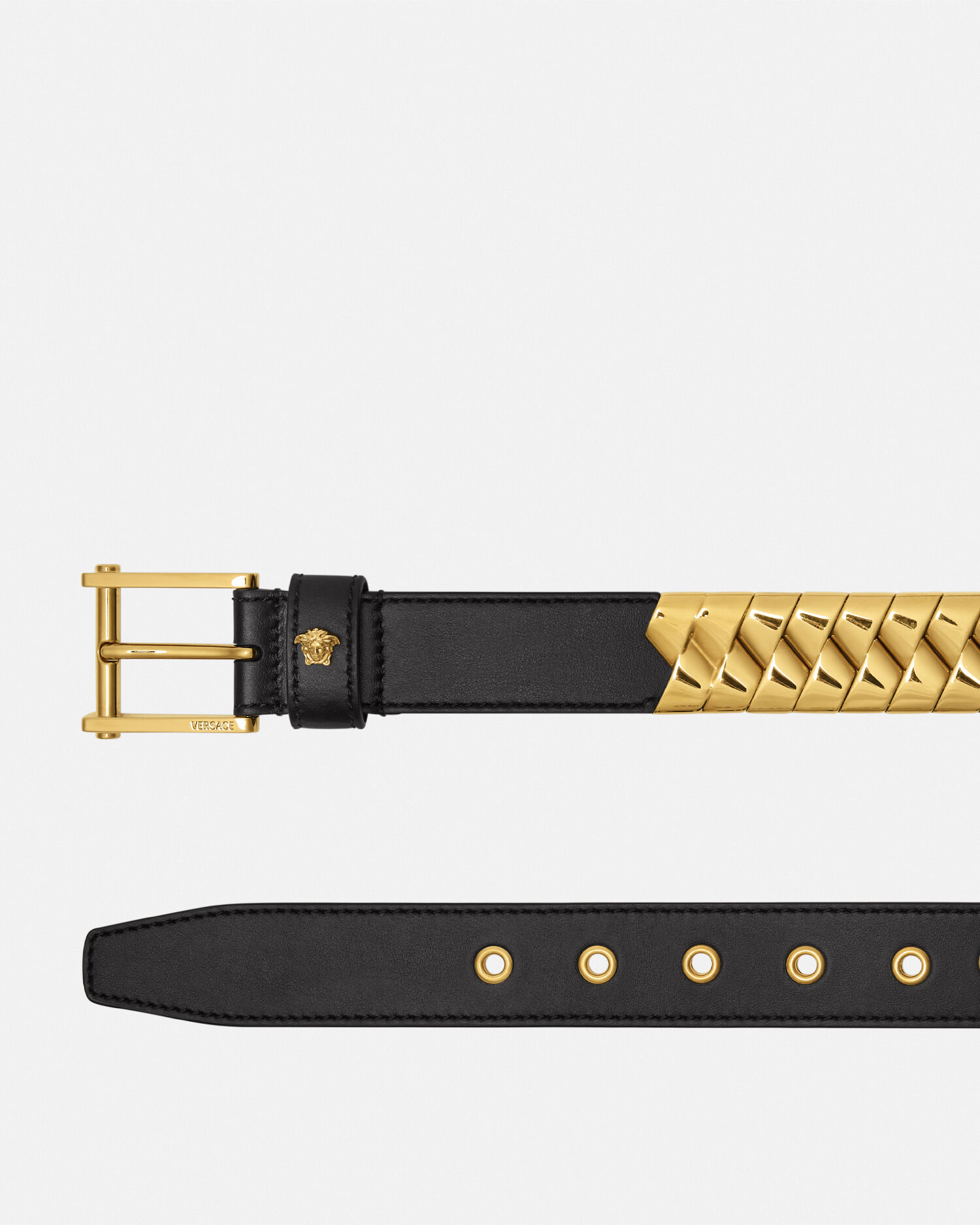 Versace leather belts sale