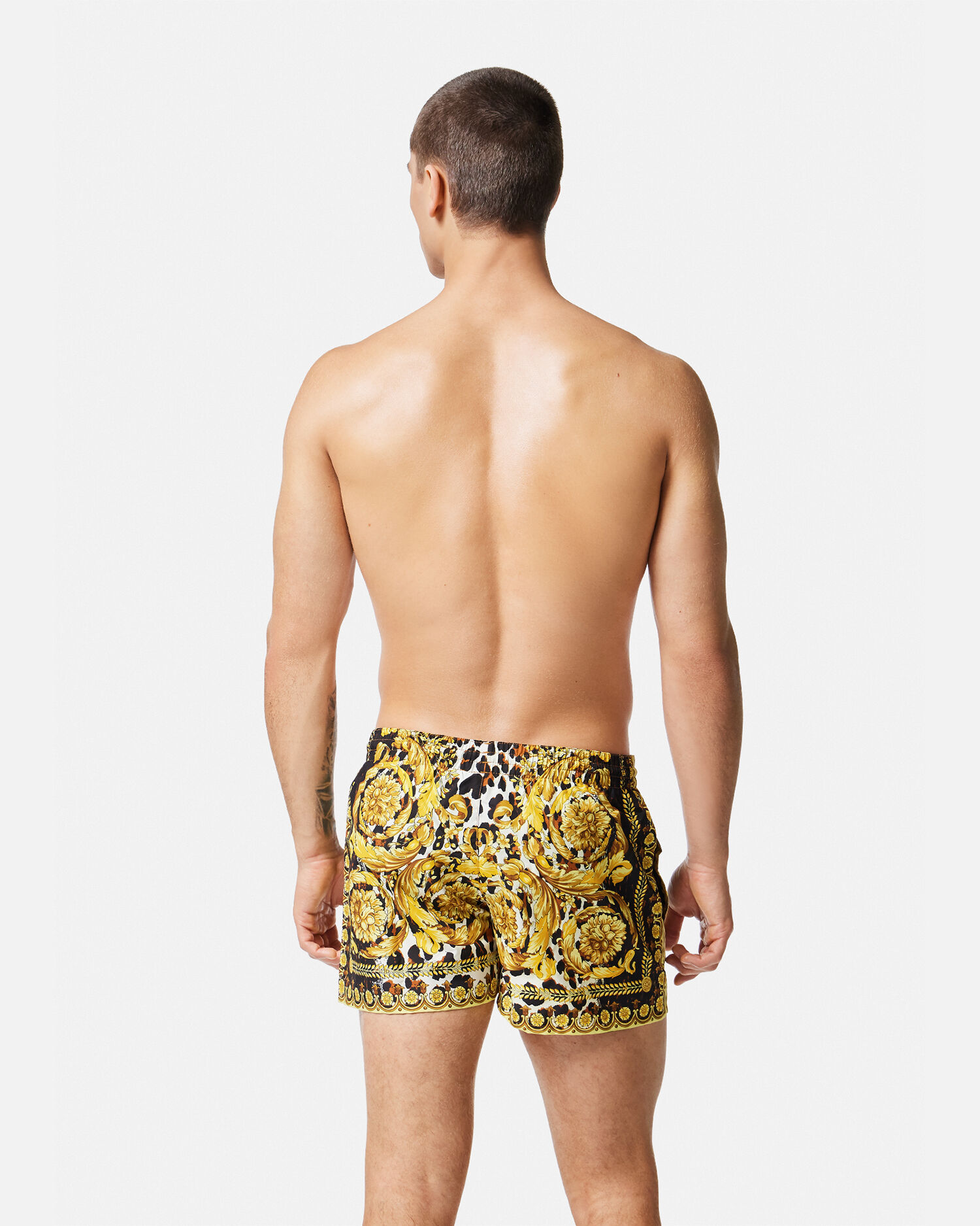 Wild Baroque Swim Shorts Print Versace US